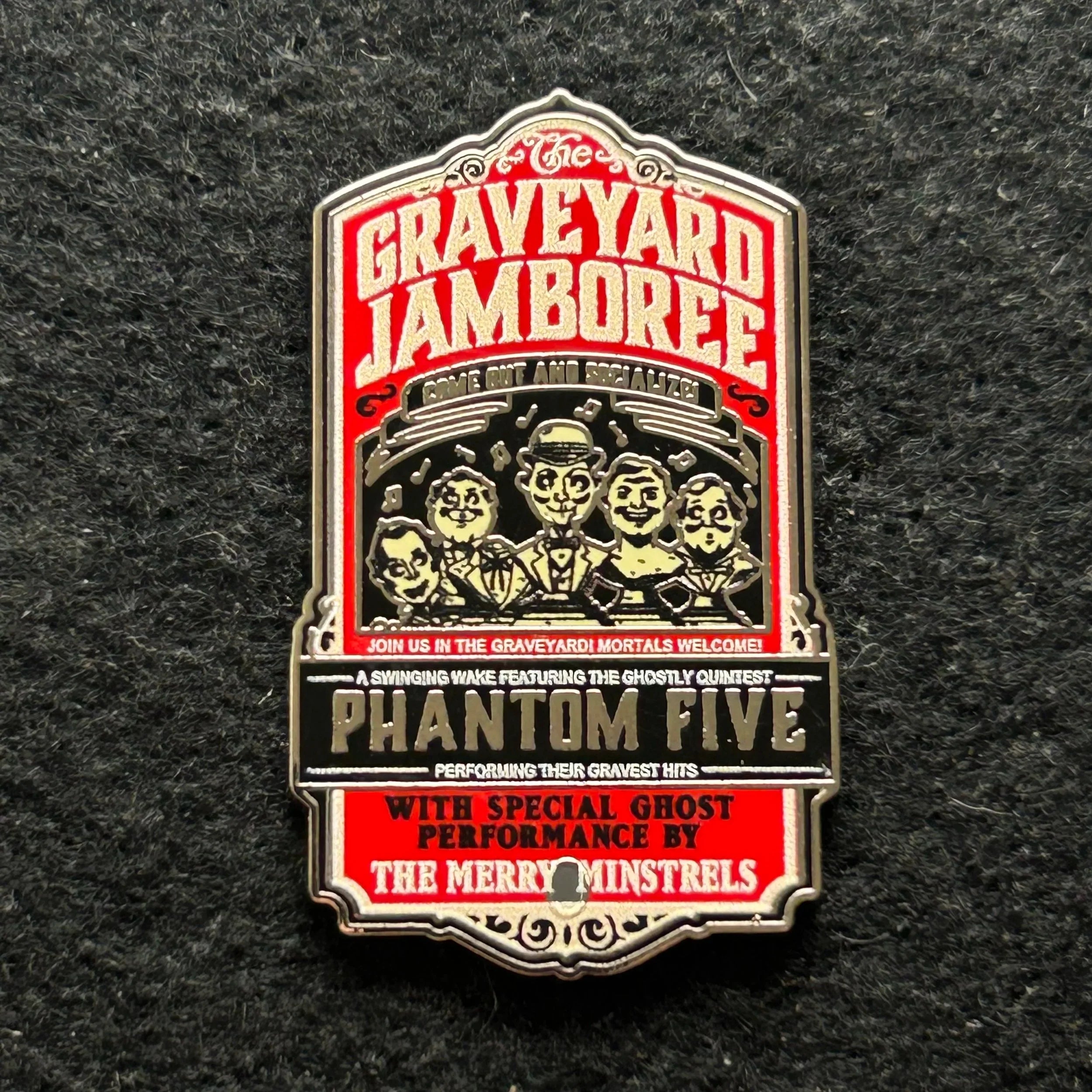 2019 - Graveyard Jamboree - Phantom 5 - Singing Busts - Disney Pin