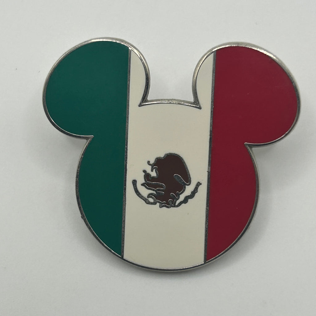 2009 - Mexico Flag - Mickey Head - EPCOT - Disney Pin