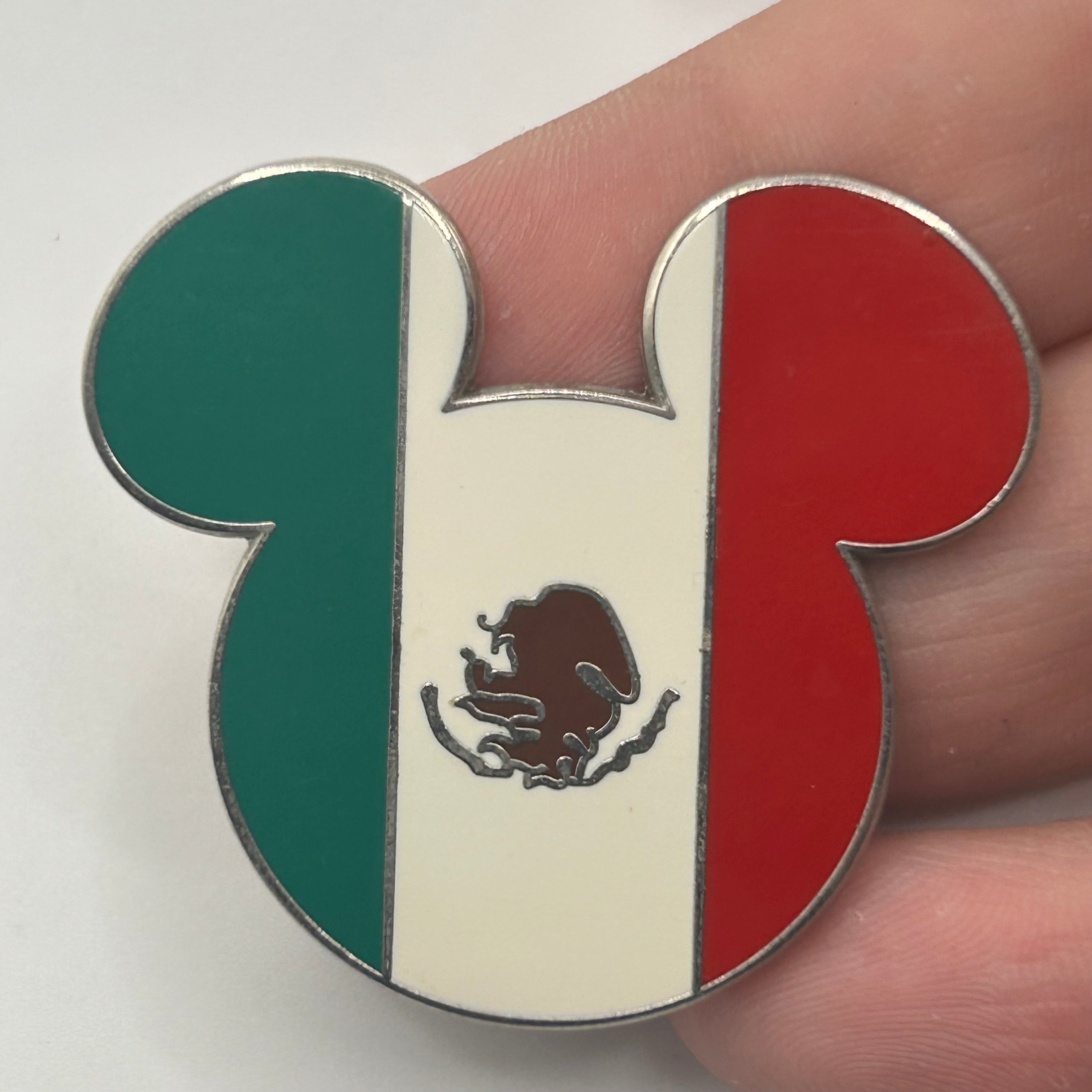 2009 - Mexico Flag - Mickey Head - EPCOT - Disney Pin