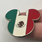 2009 - Mexico Flag - Mickey Head - EPCOT - Disney Pin