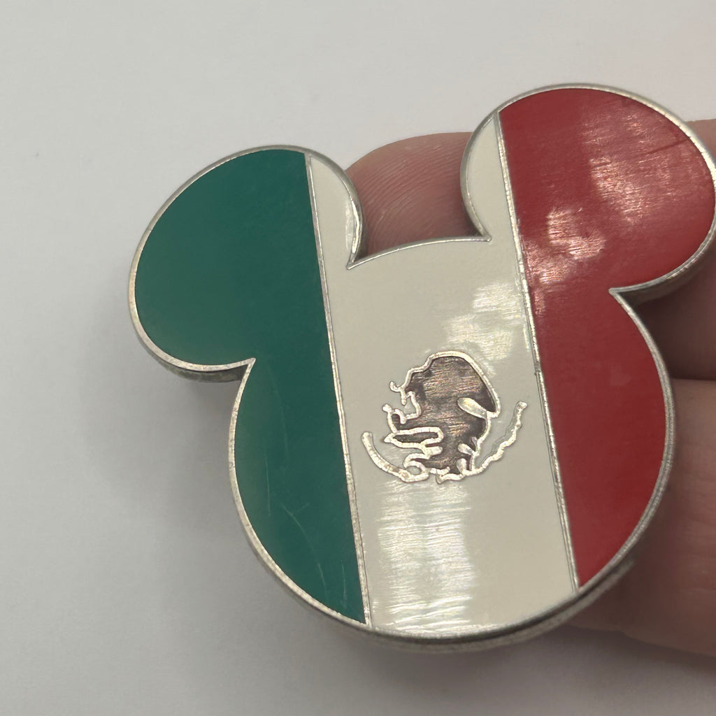 2009 - Mexico Flag - Mickey Head - EPCOT - Disney Pin