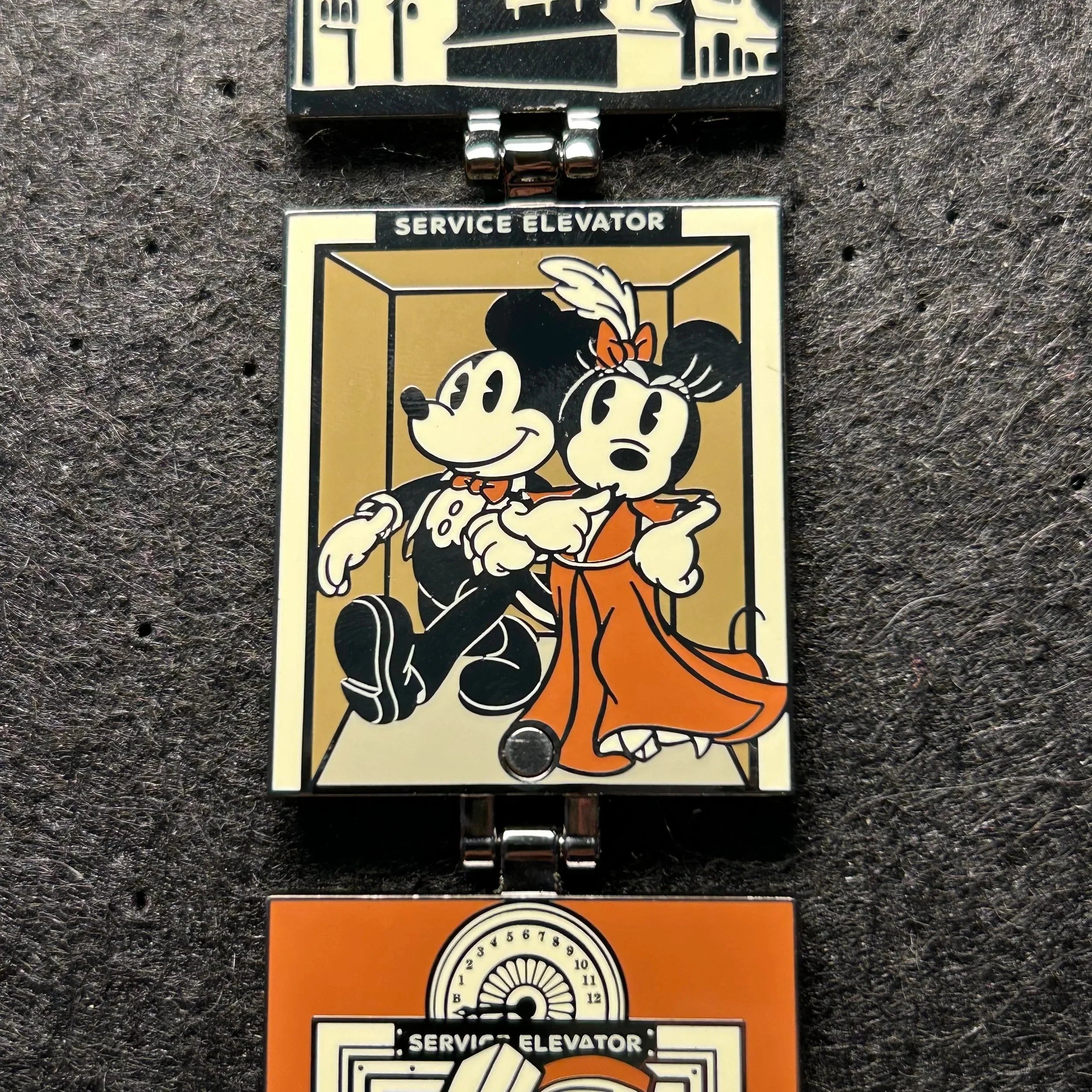 2024 - Tower of Terror - Hinge - Mickey, Minnie, and Donald - Disney Pin