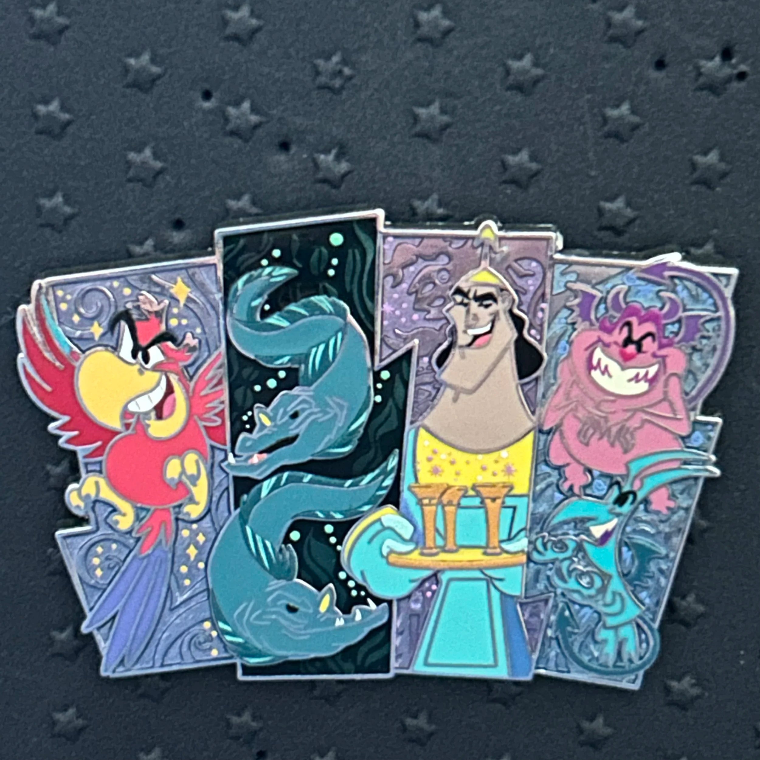 2022 - Kronk, Flotsam/Jetsam, Iago, and Pain/Panic - Villain Henchman - Disney Pin