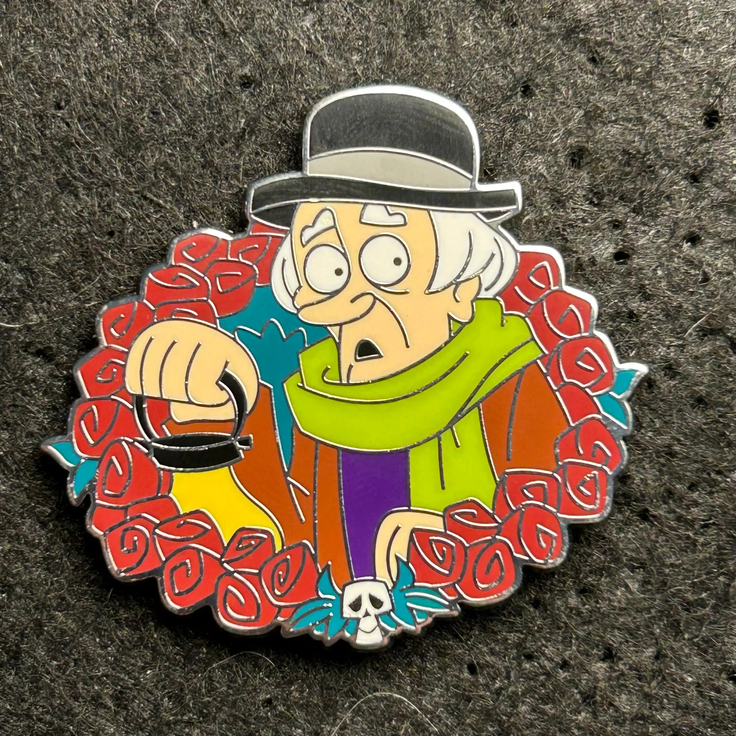 2024 - Graveyard Caretaker - Haunted Mansion - Rose - Mystery Pin