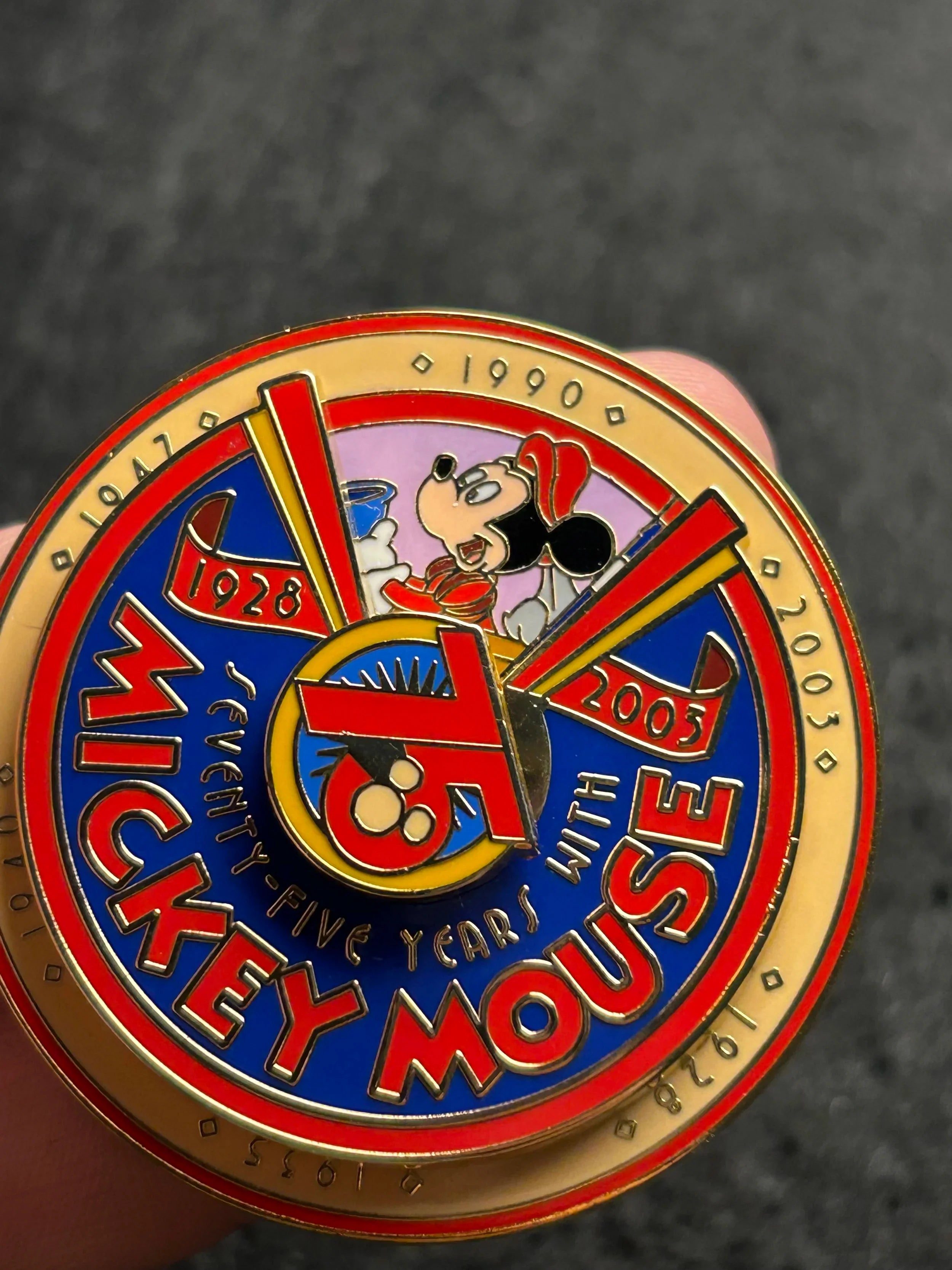 2003 - Mickey Mouse - All Versions - Spinner - Cast Exclusive - Disney Pin