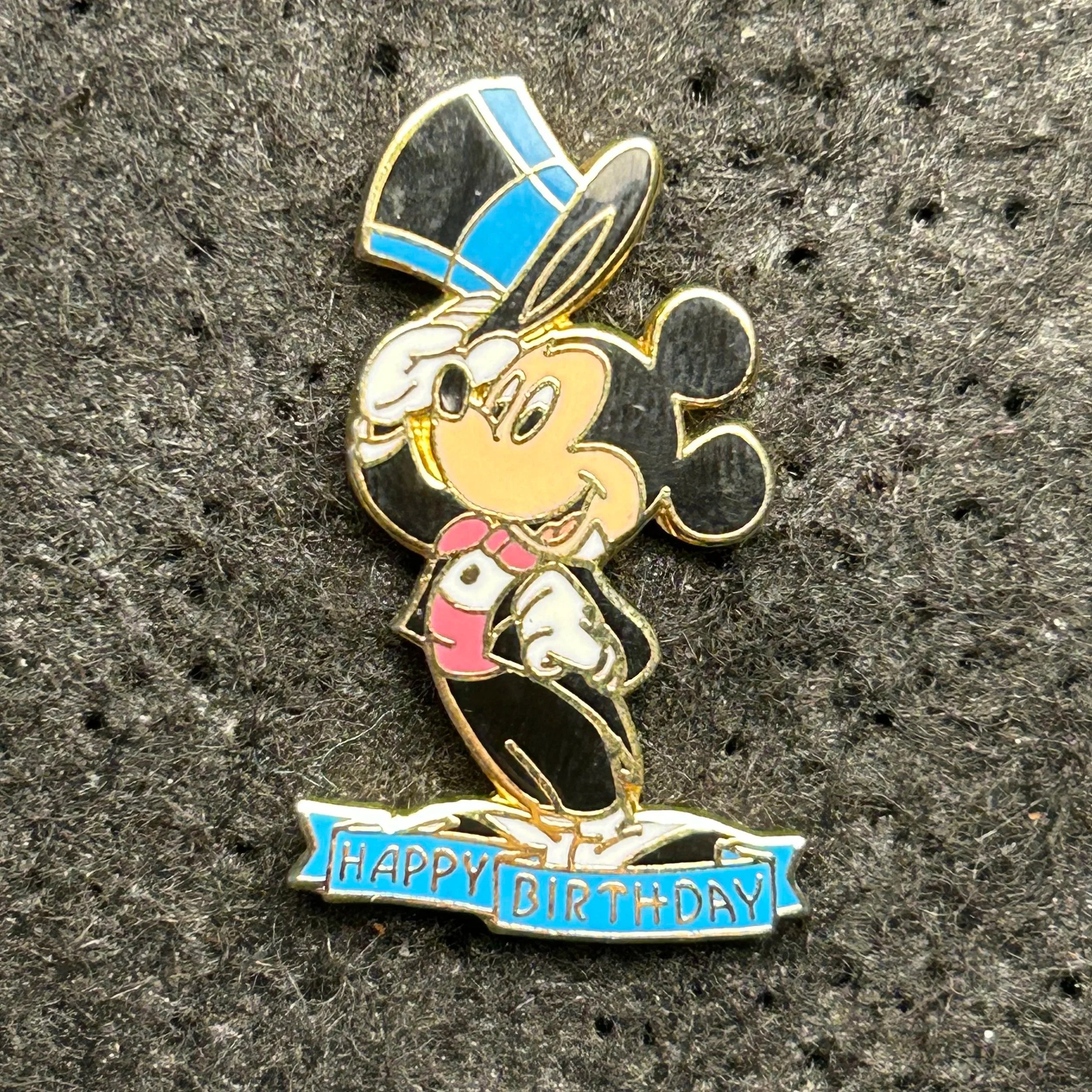 Vintage - Mickey Mouse - Happy Birthday - Tiny - Disney Pin