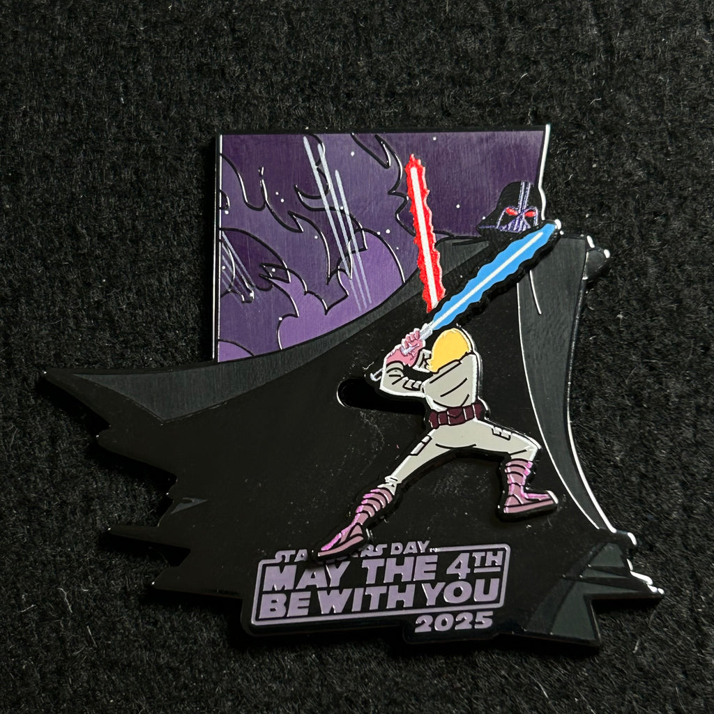 2025 - Luke Skywalker and Darth Vader - Star Wars - May the 4th be with you - LR - Disney Pin