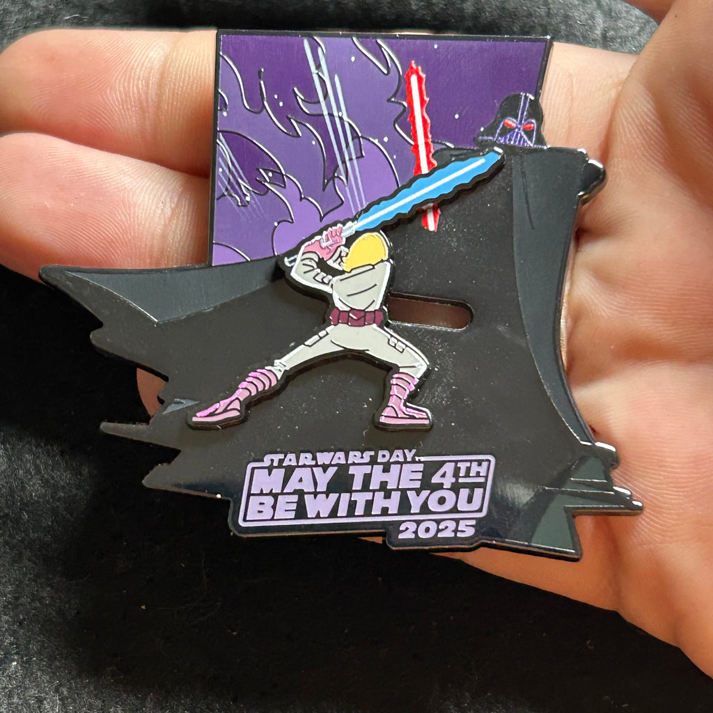 2025 - Luke Skywalker and Darth Vader - Star Wars - May the 4th be with you - LR - Disney Pin