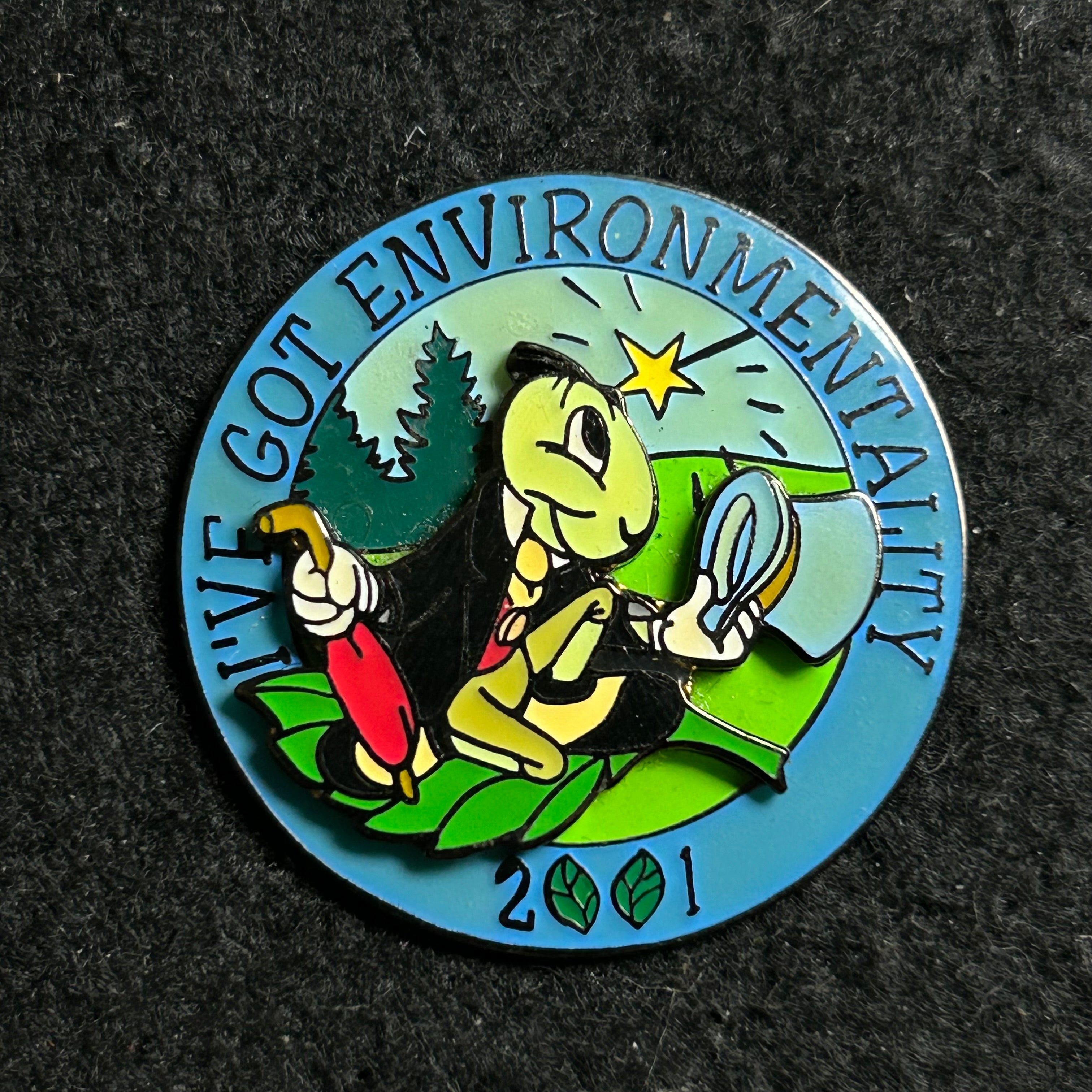 2001 - Jiminy Cricket - Pinocchio - I've Got Environmentality - Disney Pin