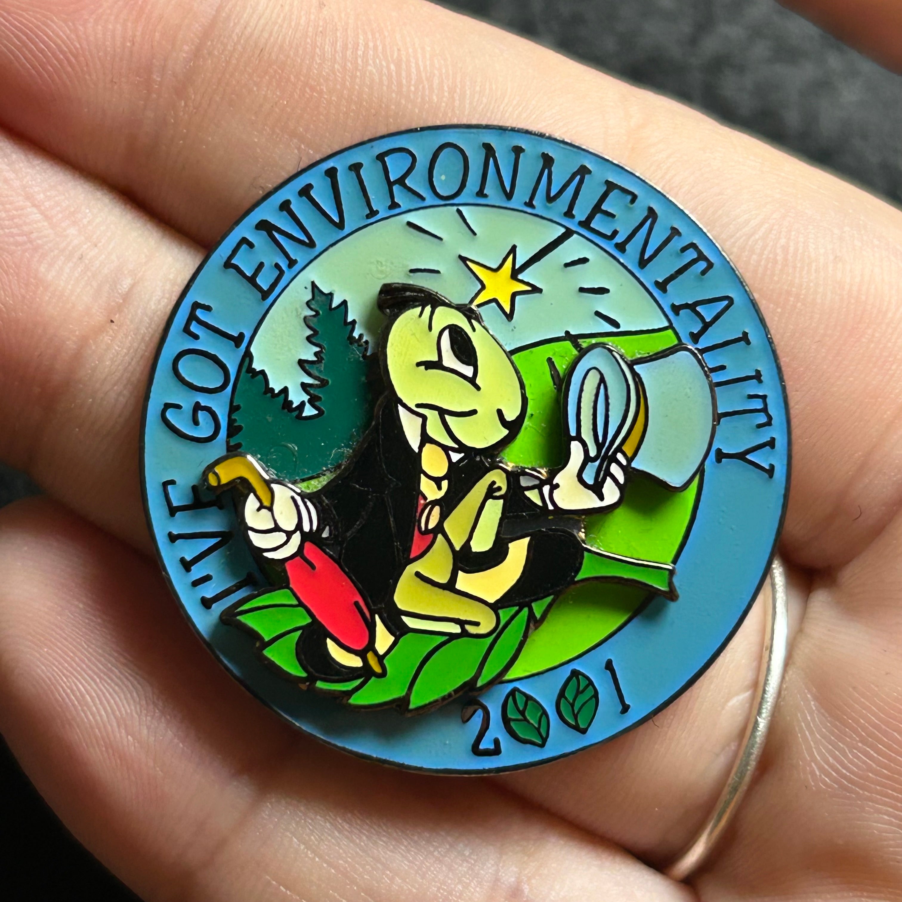 2001 - Jiminy Cricket - Pinocchio - I've Got Environmentality - Disney Pin