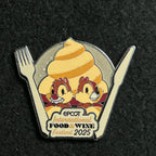 2025 - Chip and Dale - EPCOT International Food and Wine Festival - LR - Disney Pin