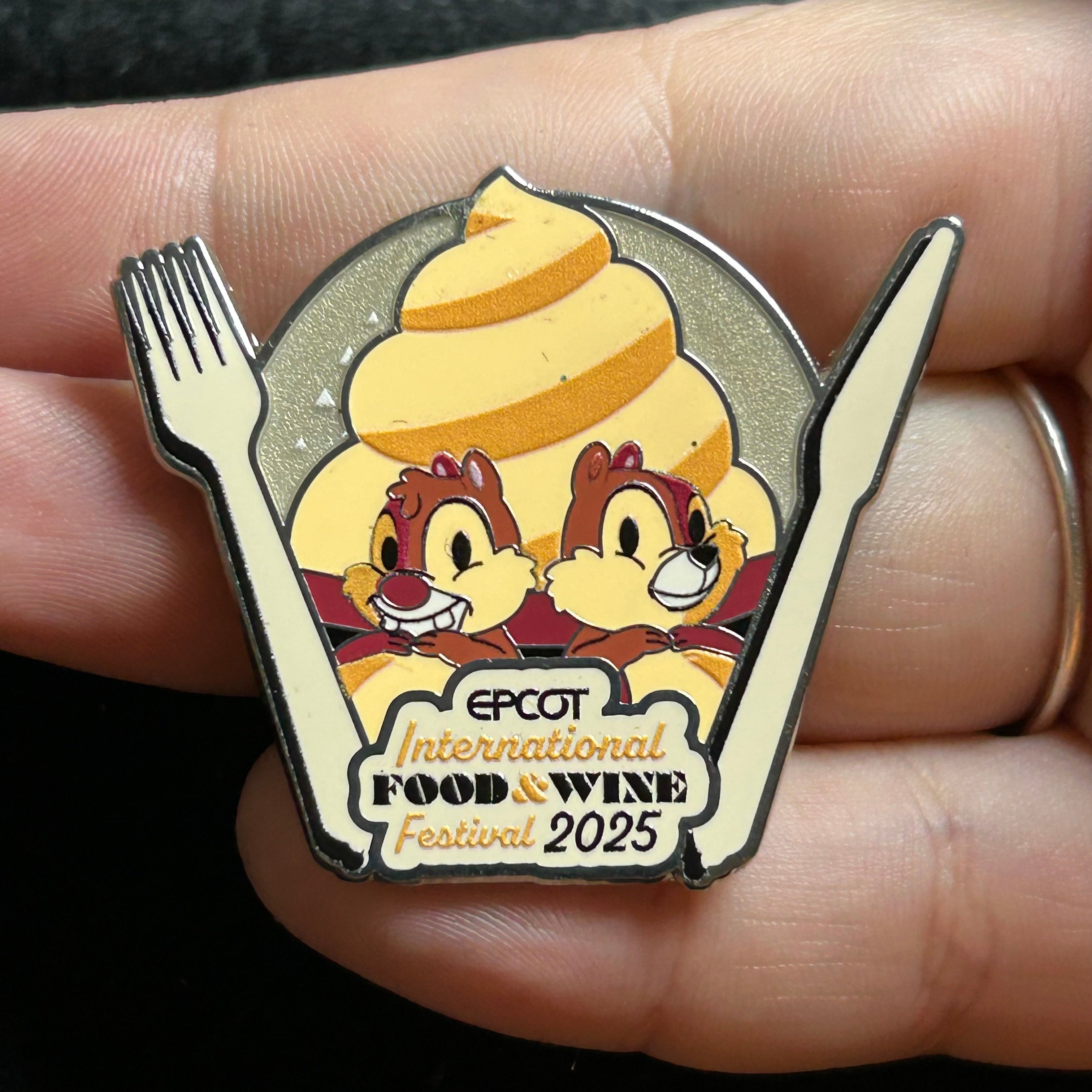 2025 - Chip and Dale - EPCOT International Food and Wine Festival - LR - Disney Pin