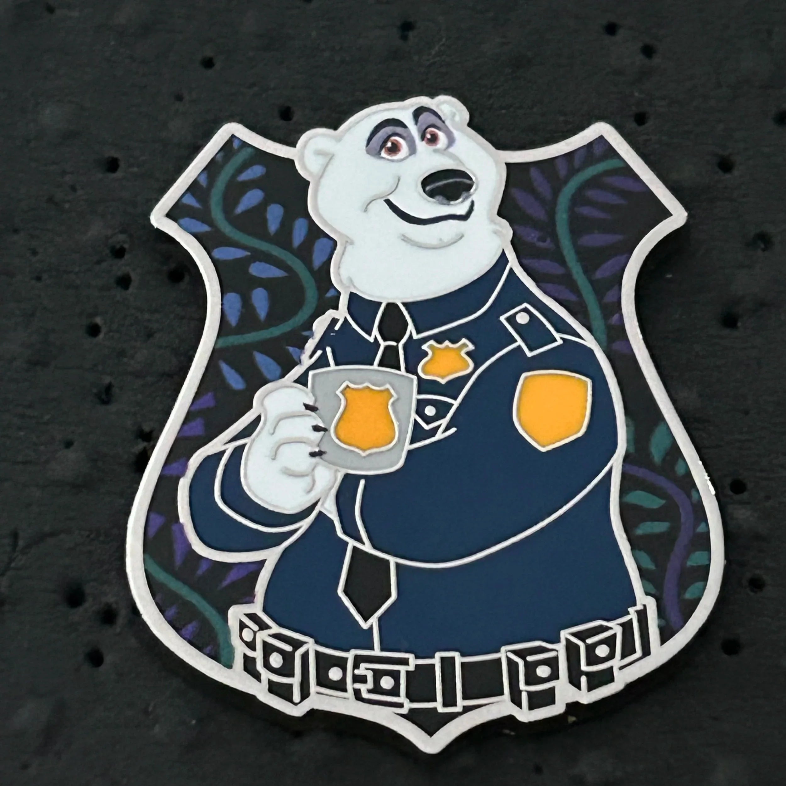 2022 - Major Friedkin - ZPD - Zootopia Police Badge - Polar Bear - Disney Pin