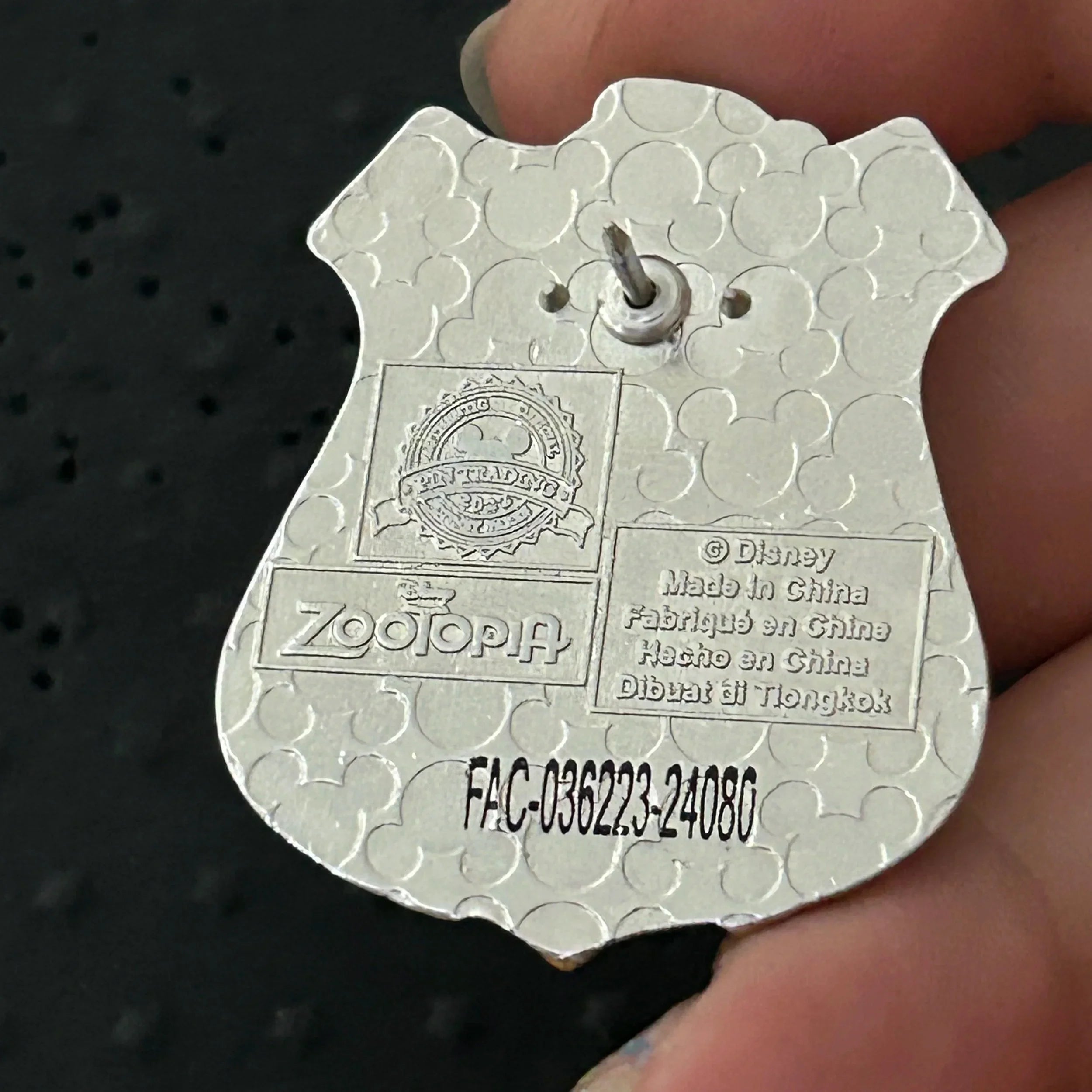 2022 - Major Friedkin - ZPD - Zootopia Police Badge - Polar Bear - Disney Pin