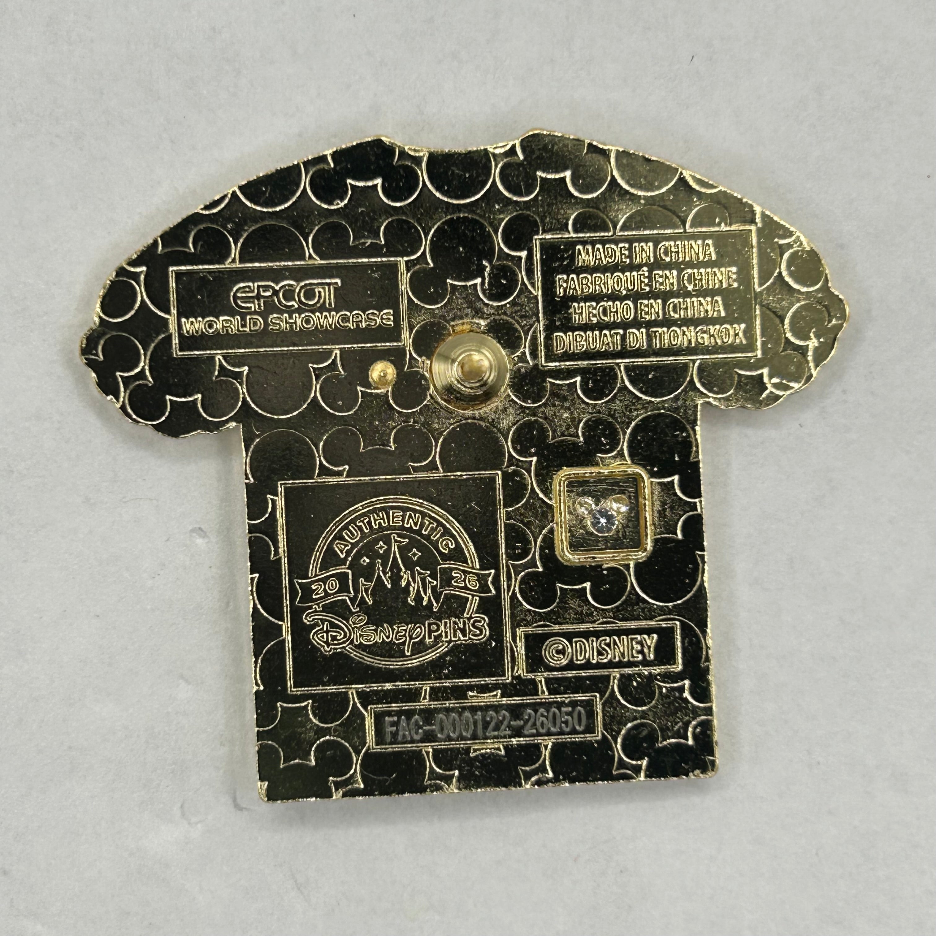 2026 - Minnie Mouse - Germany tshirt  - EPCOT - Disney Pin