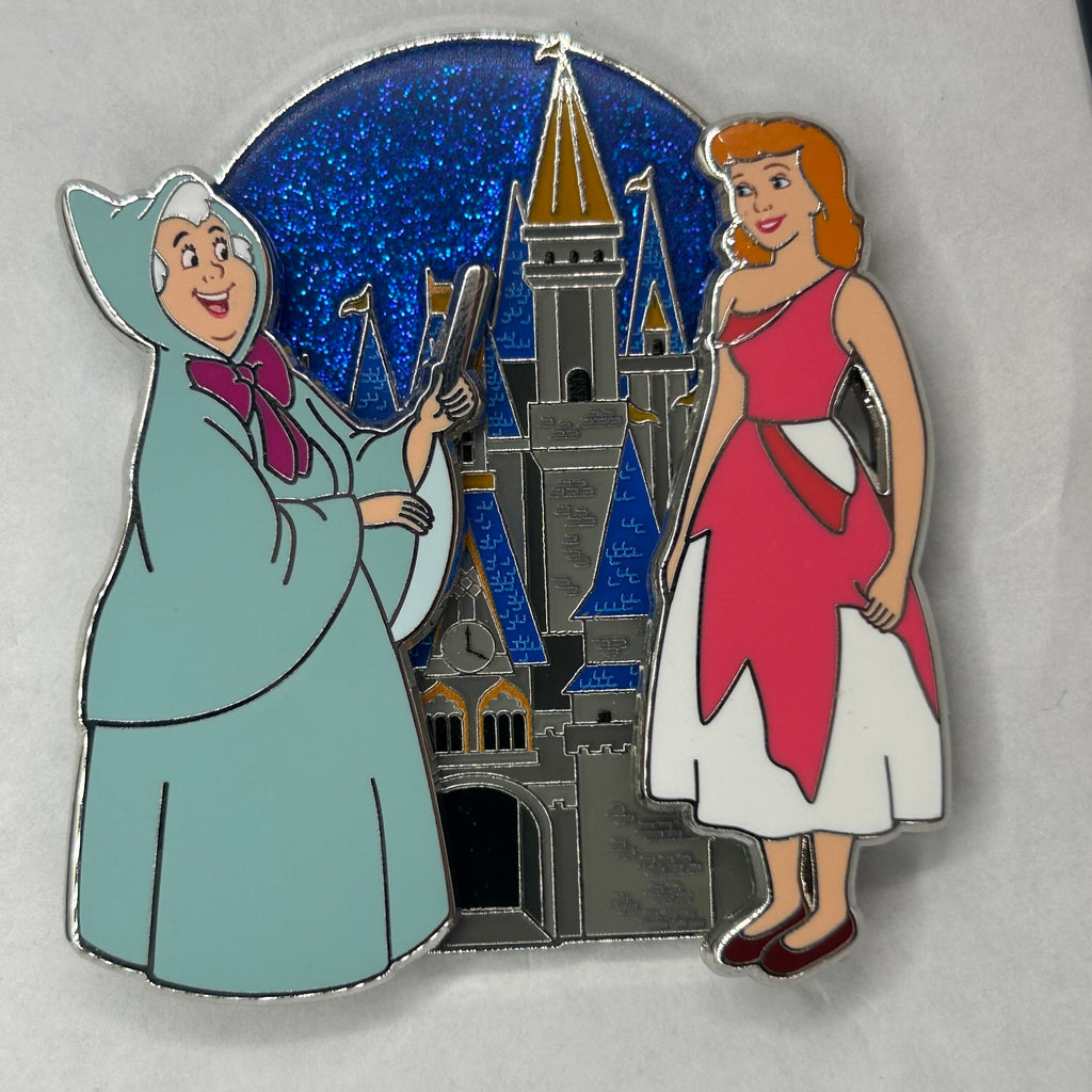 2026 - Cinderella, Fairy Godmother and Castle - Build a Pin - Full Set - Disney Pin