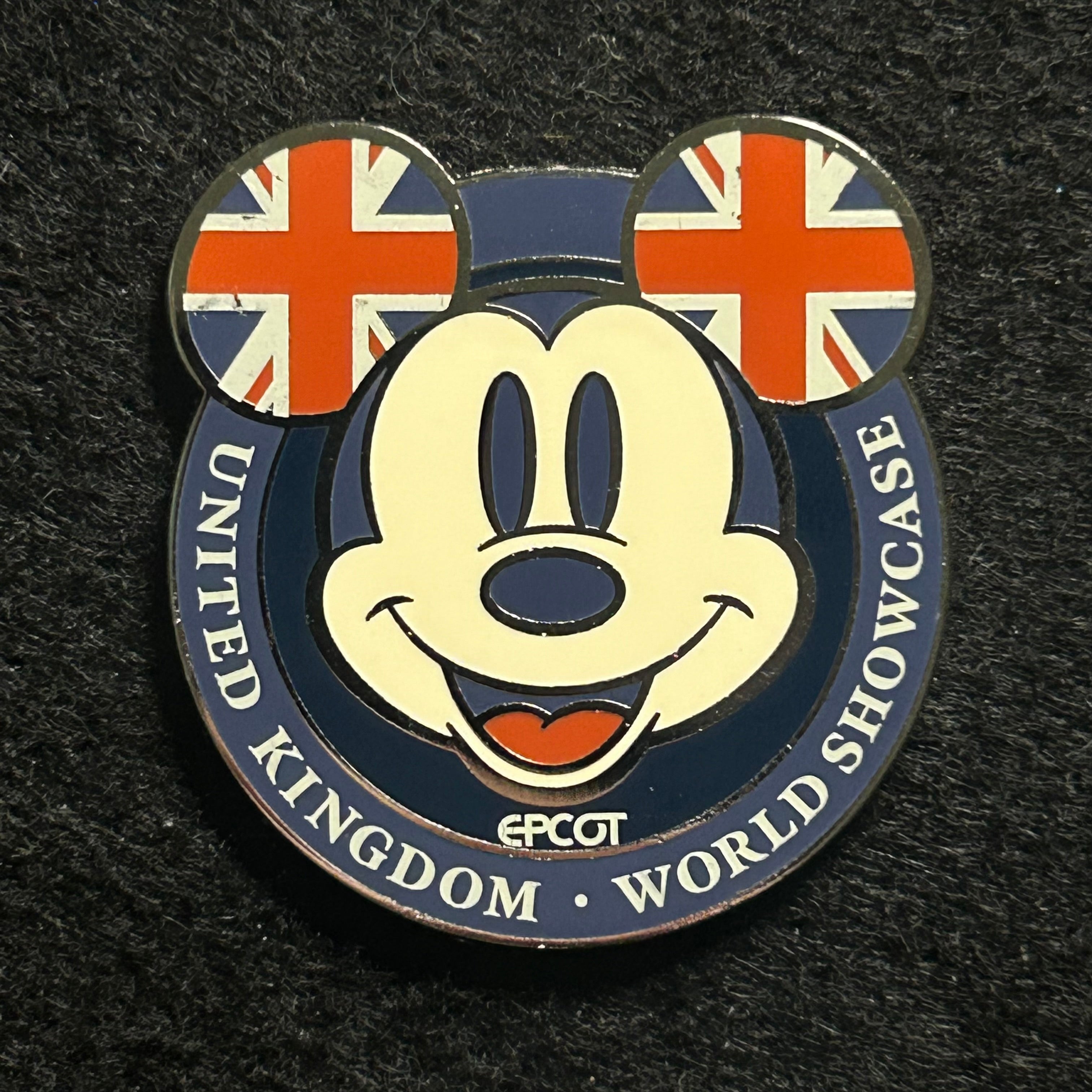 2025 - Mickey Mouse Head - United Kingdom - World Showcase - EPCOT - Disney Pin