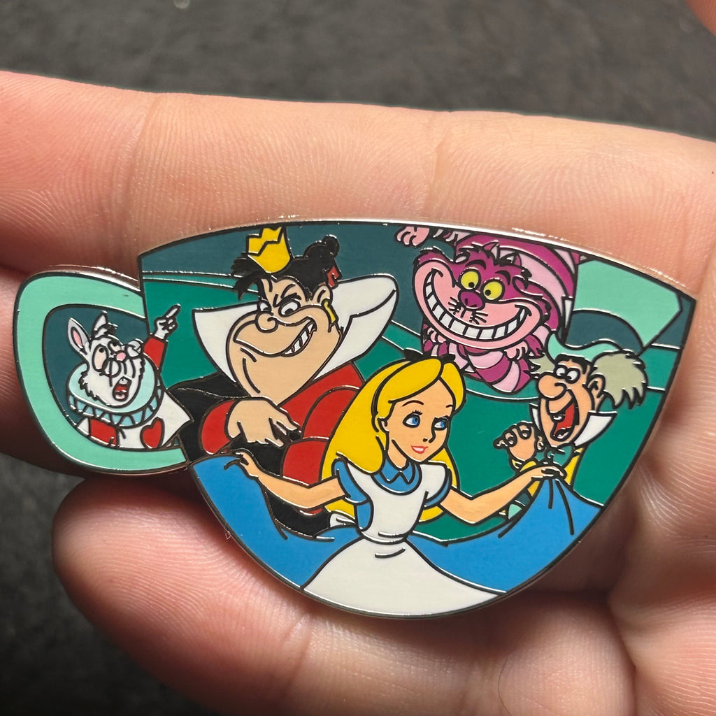 2024 - Alice in Wonderland Cast in Teacup - Disney Pin
