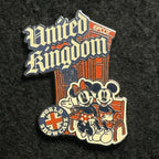 2025 - Mickey and Minnie on Bench - United Kingdom - World Showcase - EPCOT - Disney Pin