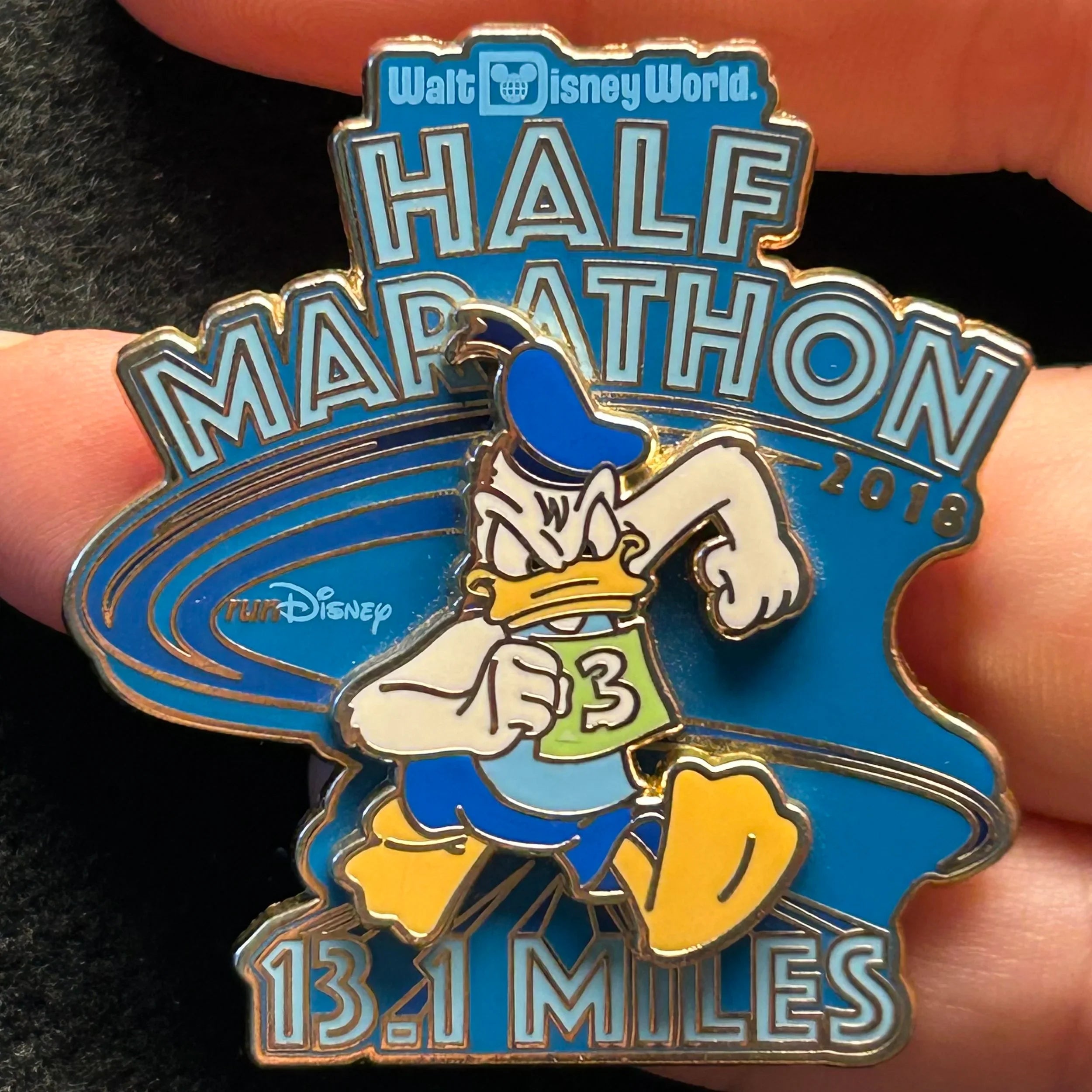 2018 - Donald Duck - 13.1 Miles - Half Marathon - WDW - LR - Disney Pin