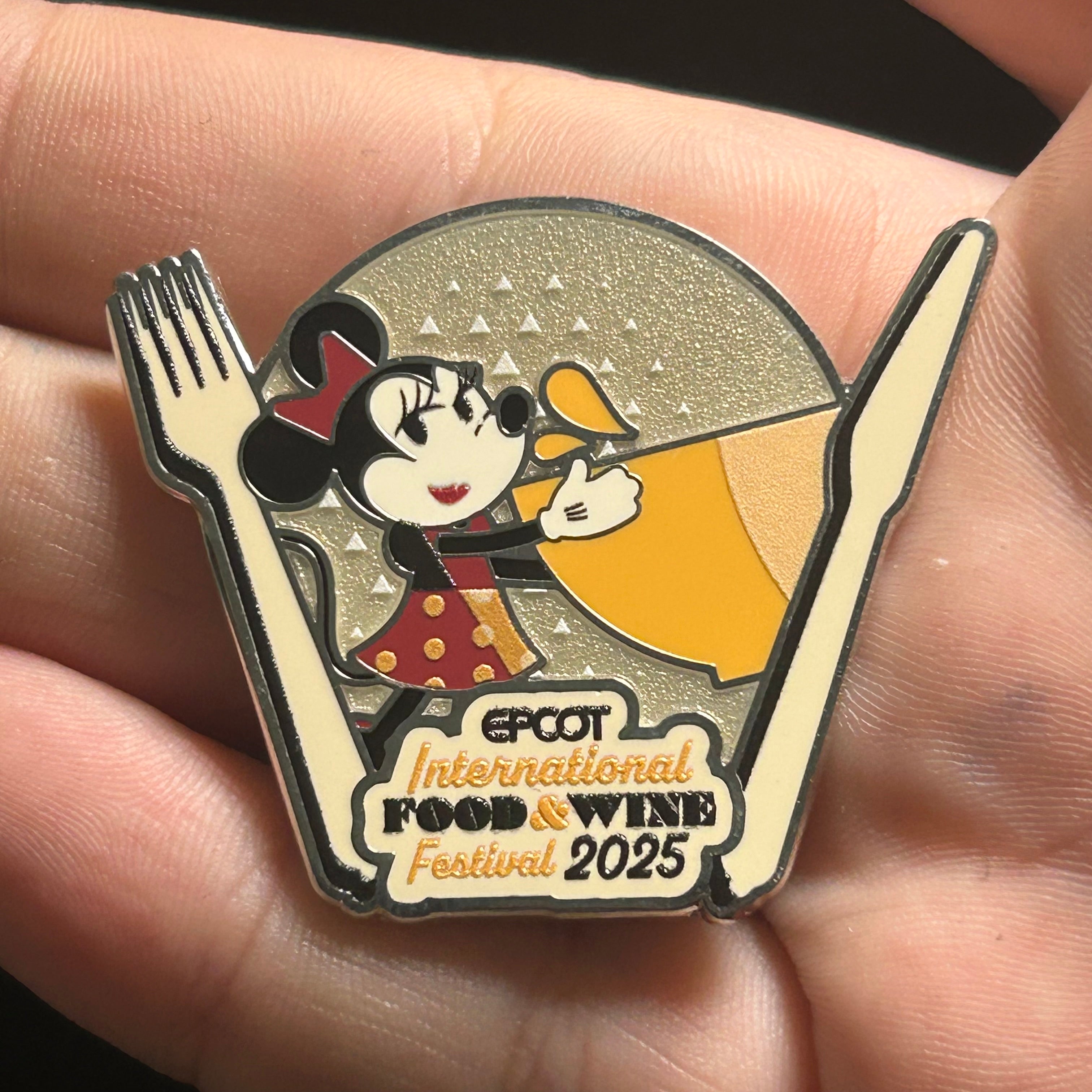 2025 - Minnie Mouse - LR - EPCOT International Food and Wine Festival - Disney Pin