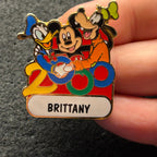 2000 - Brittany - Name Pin - Mickey, Donald and Goofy - Disney Pin