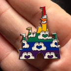 2025 - Rainbow Mickey Heart Hands Castle - WAVE B - Hidden Mickey - Disney Pin