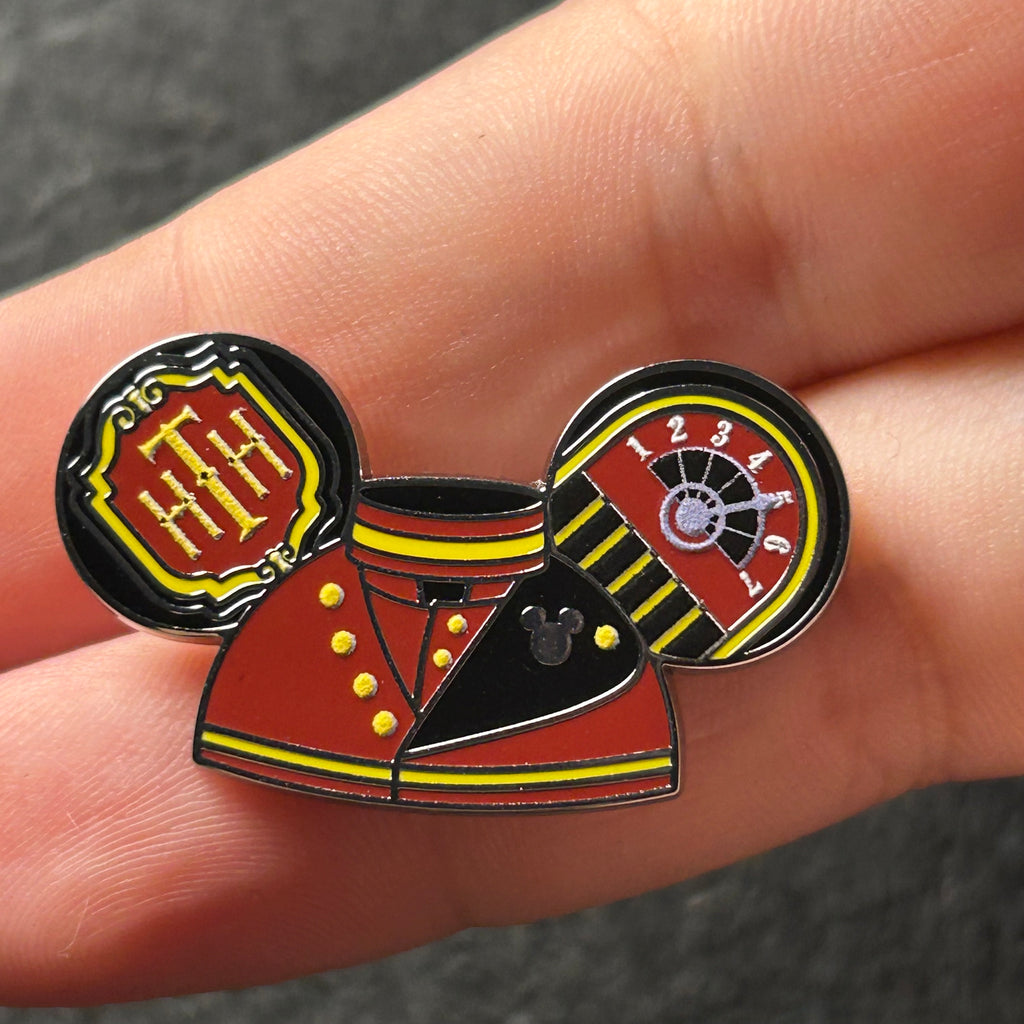 2025 - Hollywood Tower Hotel Mickey Hat - WAVE B - Hidden Mickey - Disney Pin