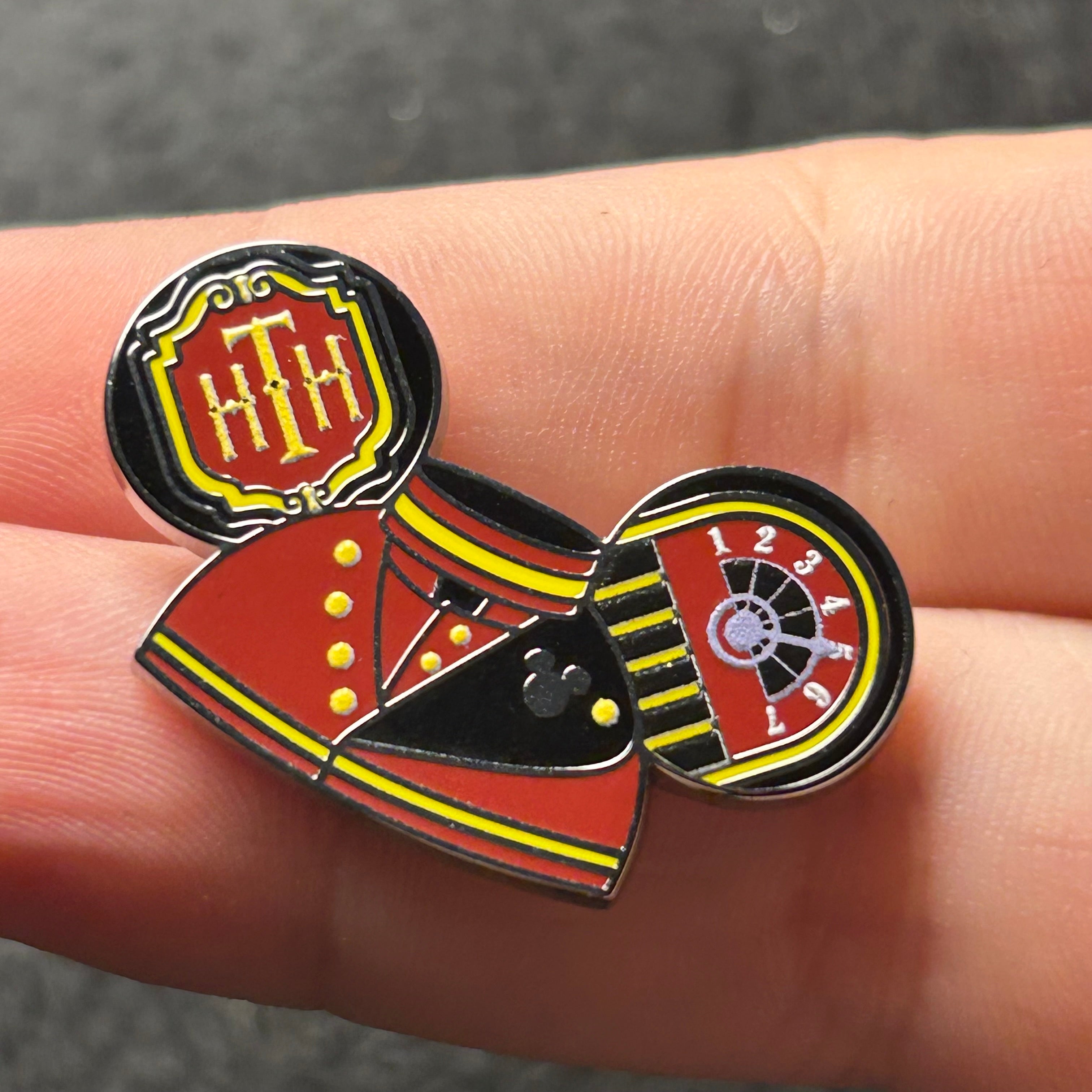 2025 - Hollywood Tower Hotel Mickey Hat - WAVE B - Hidden Mickey - Disney Pin