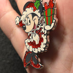 2025 - Minnie Mouse Full Body - Holding Present - Christmas Clothes - Disney Pin