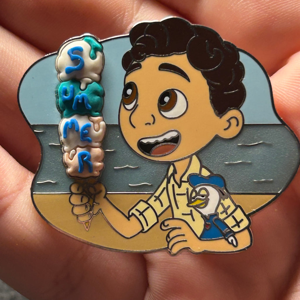 2023 LR - Luca with "Summer" Ice Cream - Double Texture - Disney Pin