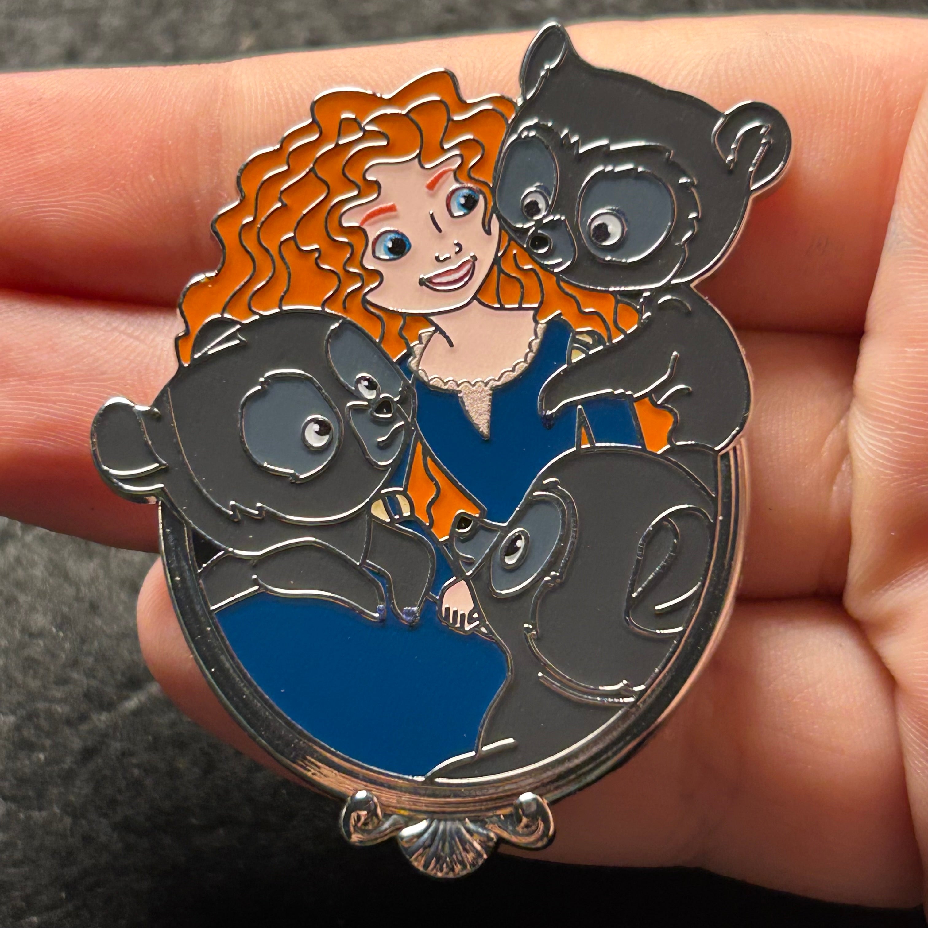 2025 - Merida with Brothers as Bears - Brave - Disney Pin