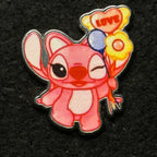 Angel -  Aimants - Lilo and Stitch - Holding Love Balloon - Disney Pin