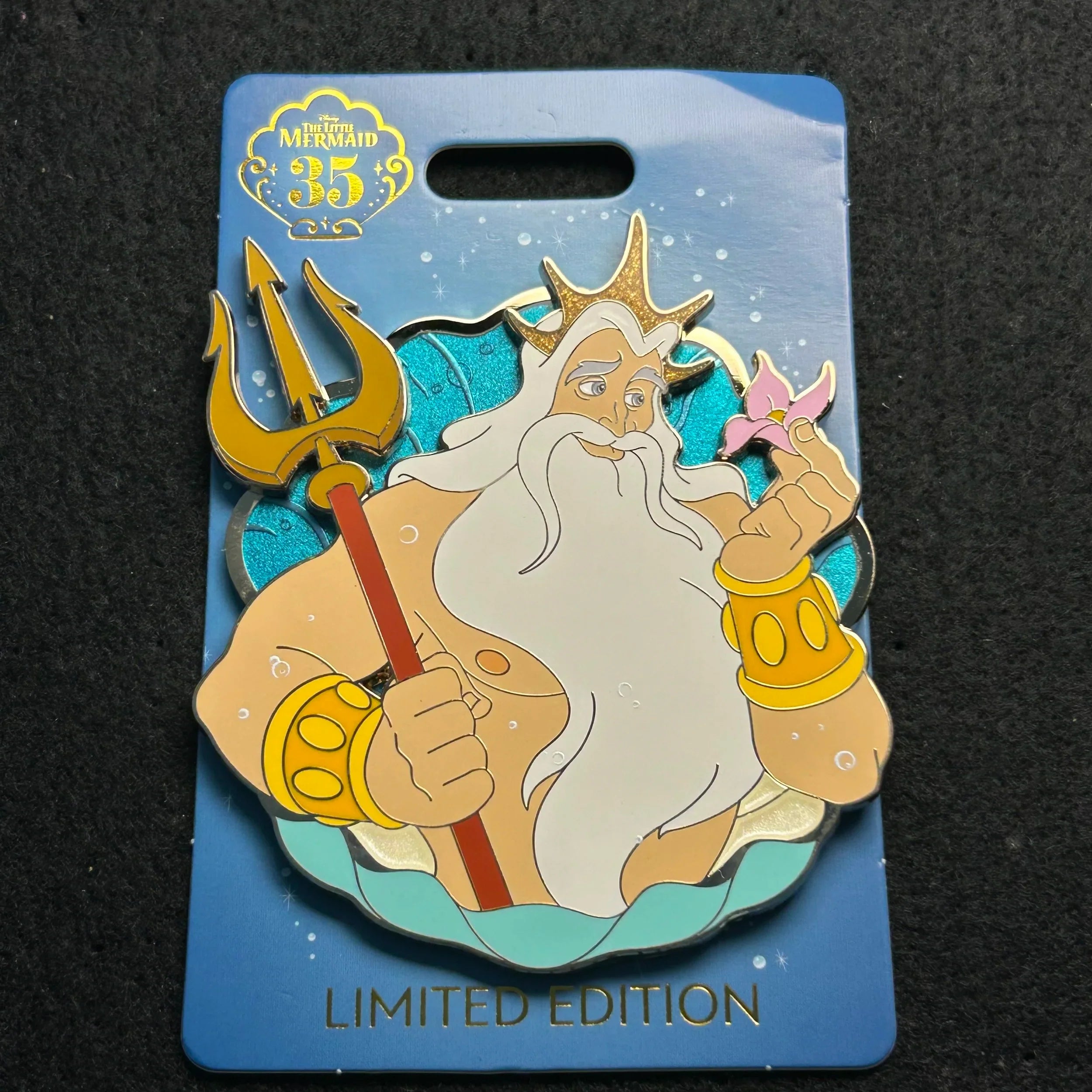 2024 - King Triton - Little Mermaid - 35th Anniversary - WDI - LE 300 - Disney Pin