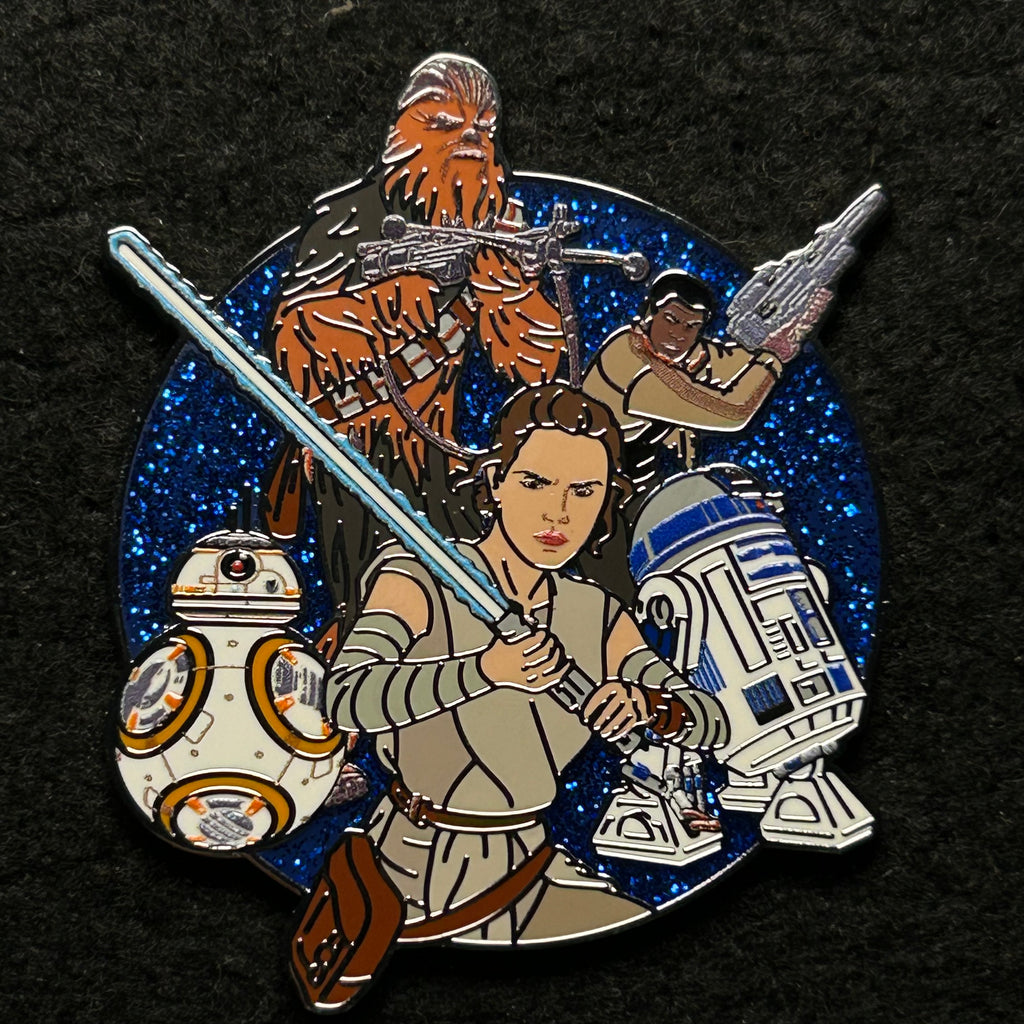 2025 - Star Wars Cluster - Rey BB8 Chewbacca R2D2 - Disney Pin