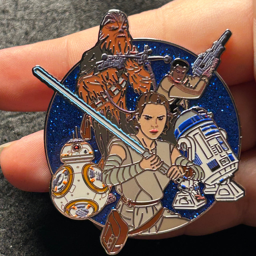 2025 - Star Wars Cluster - Rey BB8 Chewbacca R2D2 - Disney Pin