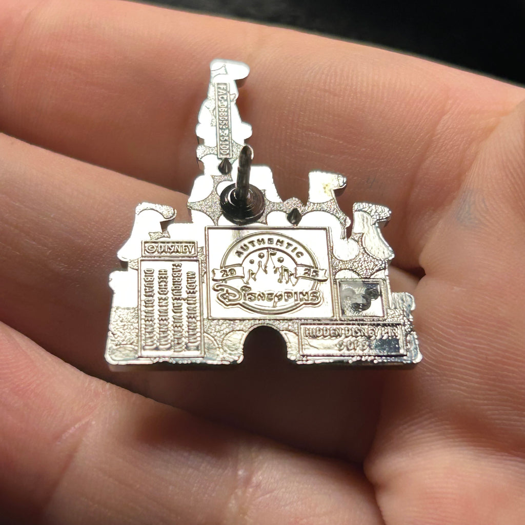 2025 - Red Mickey Side Profile Castle - WAVE B - Hidden Mickey - Disney Pin