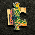 2023 - Animal Kingdom Puzzle Piece - EDGE - Green Line Pattern - Disney Pin