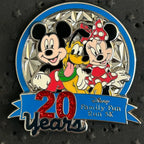 PRE PRODUCTION - 2013 - Mickey, Minnie, Pluto - EPCOT - 20 Years - Family Fun Run - 5 k - Disney Pin
