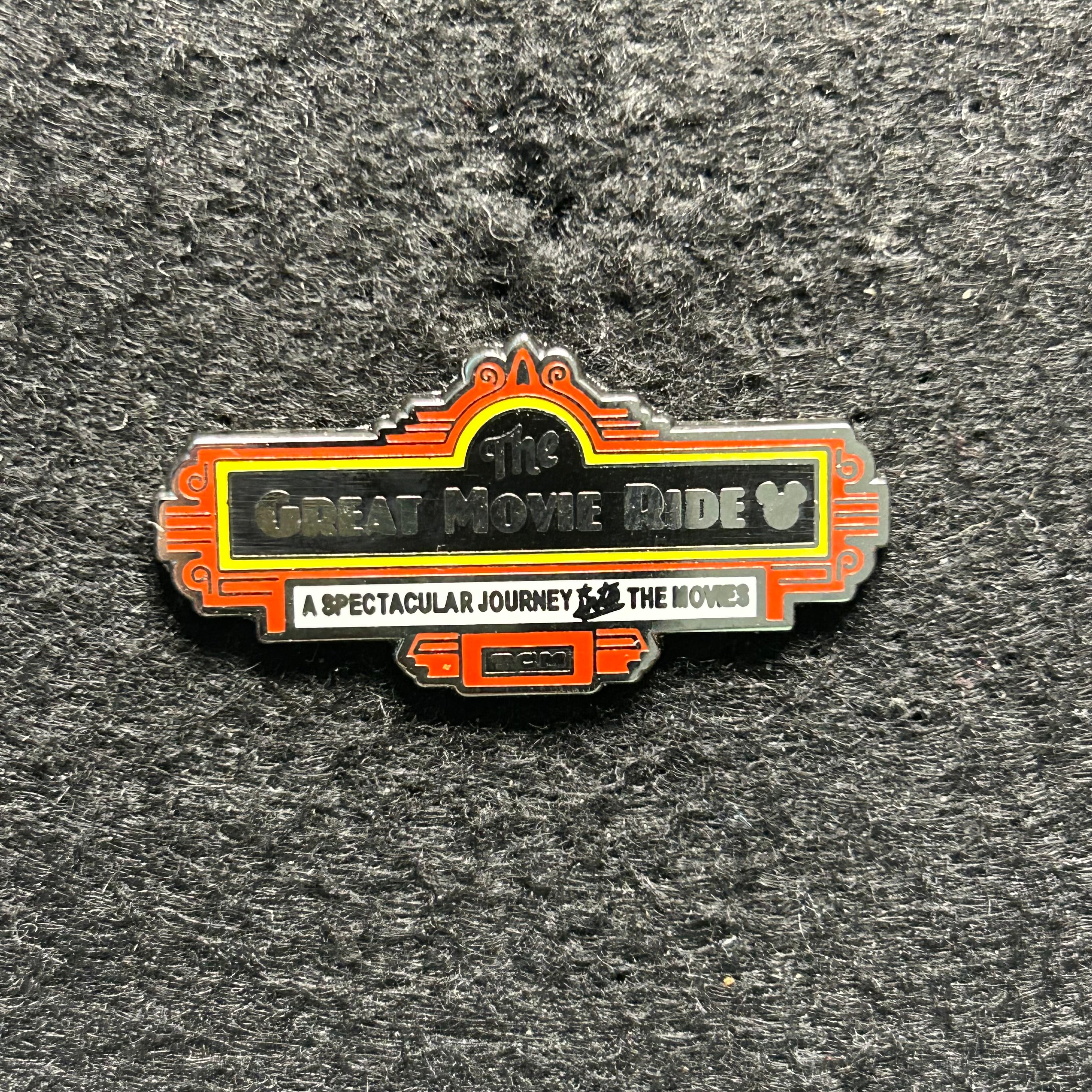 2019 - The Great Movie Ride Sign - Hidden Mickey - Disney Pin