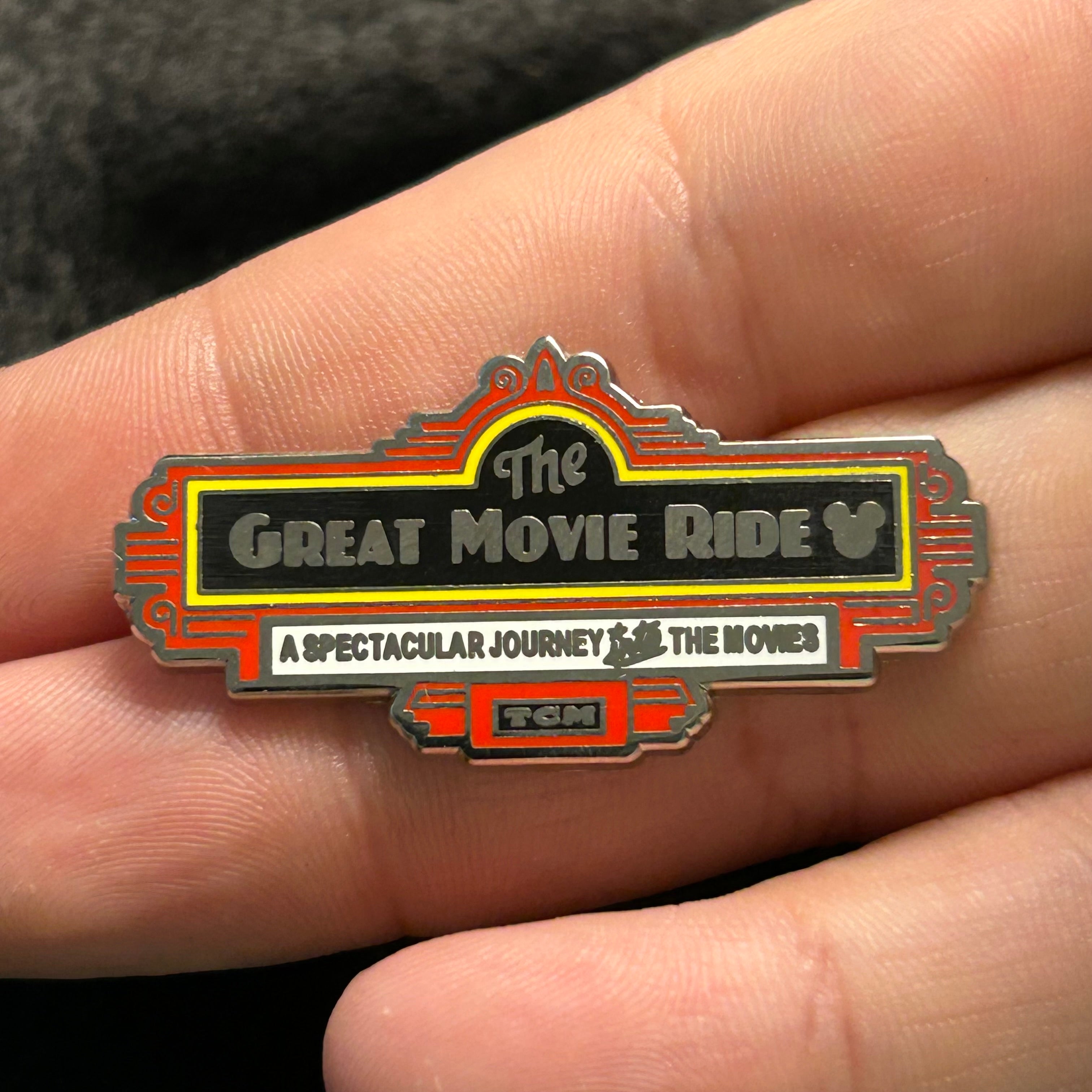 2019 - The Great Movie Ride Sign - Hidden Mickey - Disney Pin