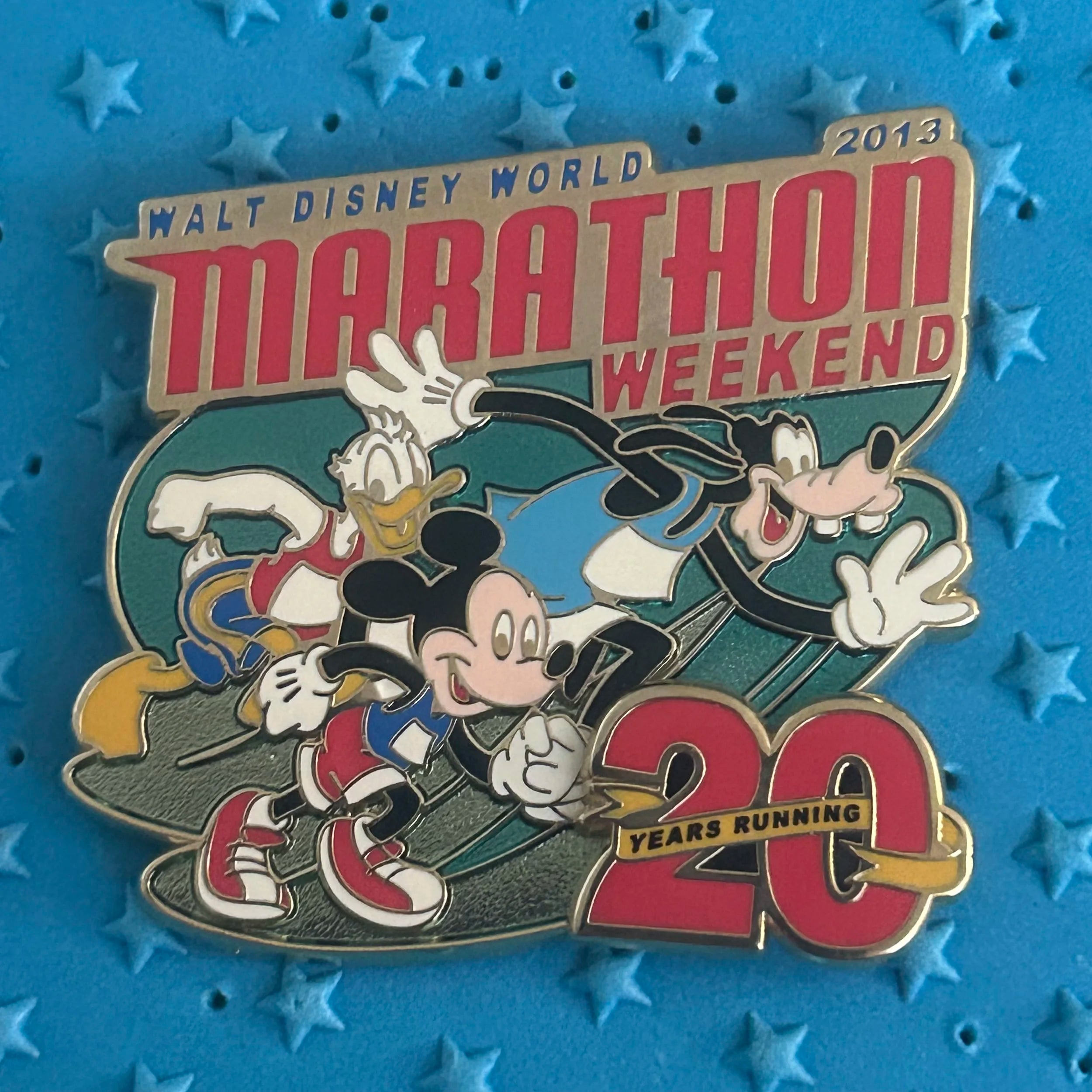 PRE PRODUCTION- 2013 - RunDisney - 20 Years Running - Donald, Mickey and Goofy - LE 2,500 - Disney Pin