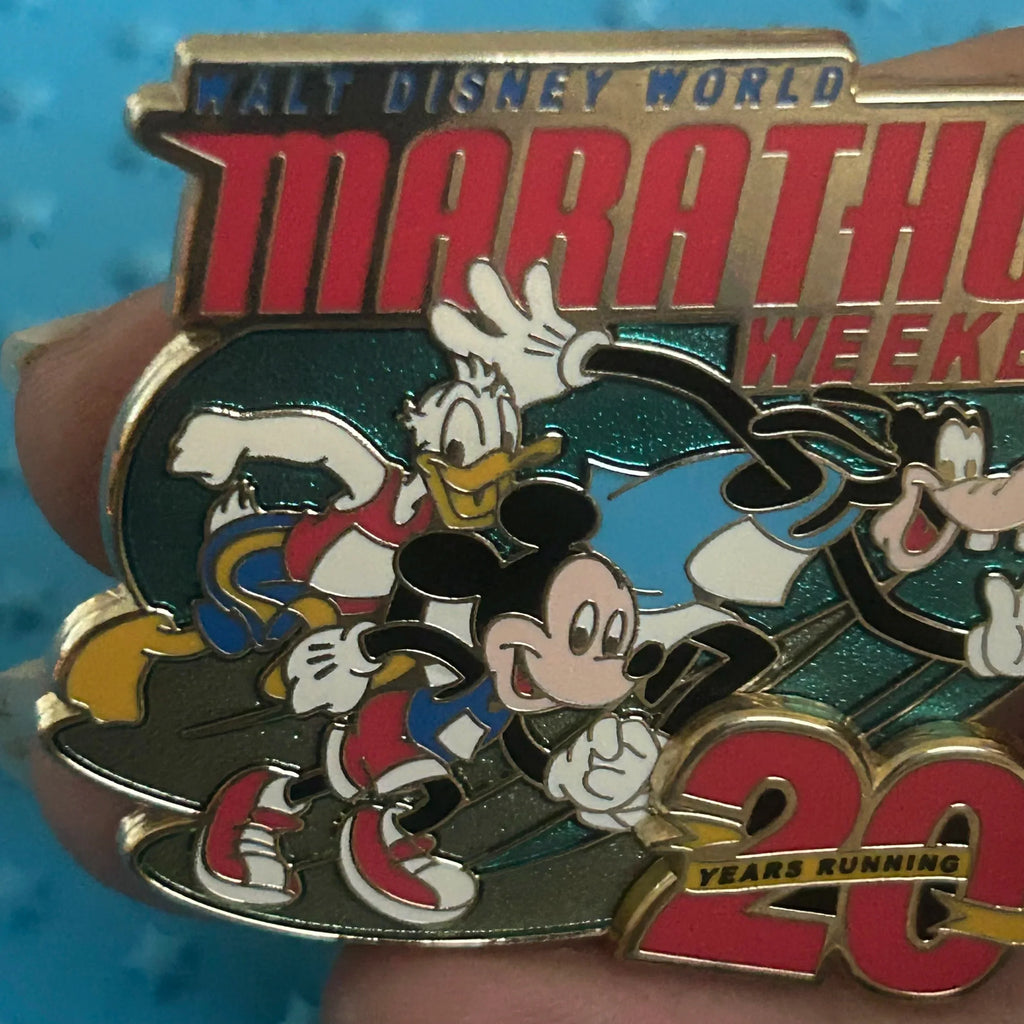 PRE PRODUCTION- 2013 - RunDisney - 20 Years Running - Donald, Mickey and Goofy - LE 2,500 - Disney Pin