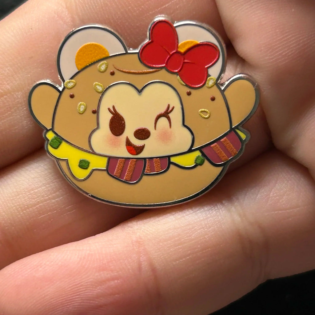 2023 - Minnie Mouse - Bagel Sandwich - Munchling - Mystery Series 3 - Disney Pin