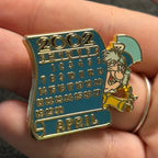 2002 - Mad Hatter April Calendar - Alice in Wonderland - Disney Pin