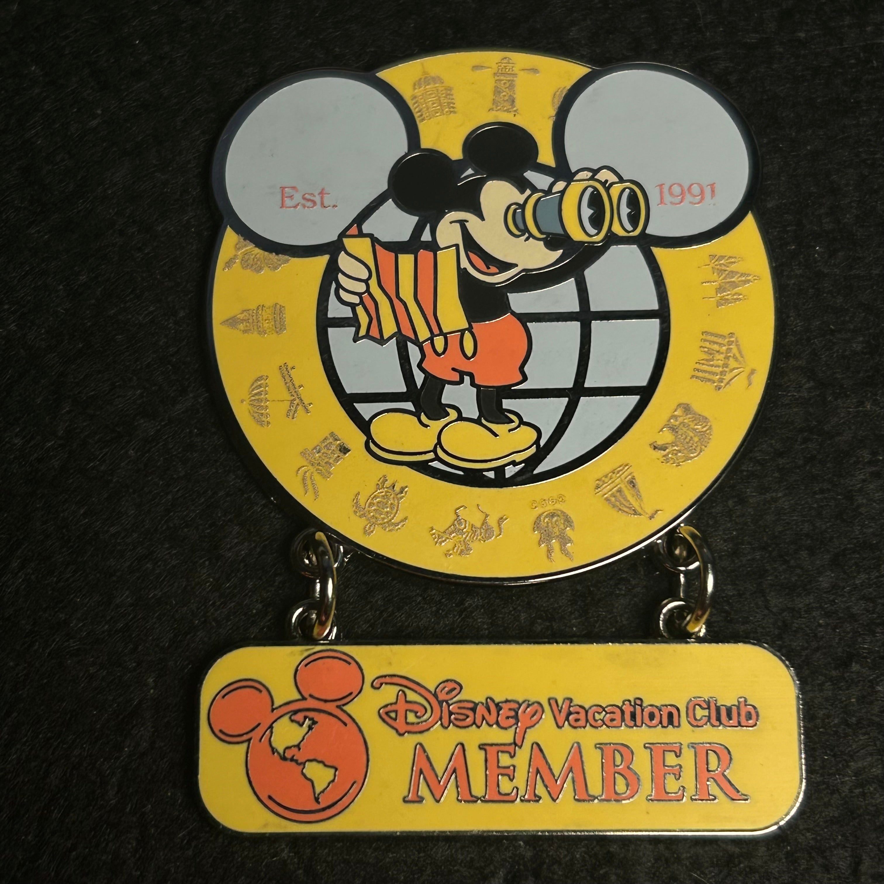 2025 - Mickey Mouse with Map and Binoculars - Disney Vacation Club Member - Disney Pin