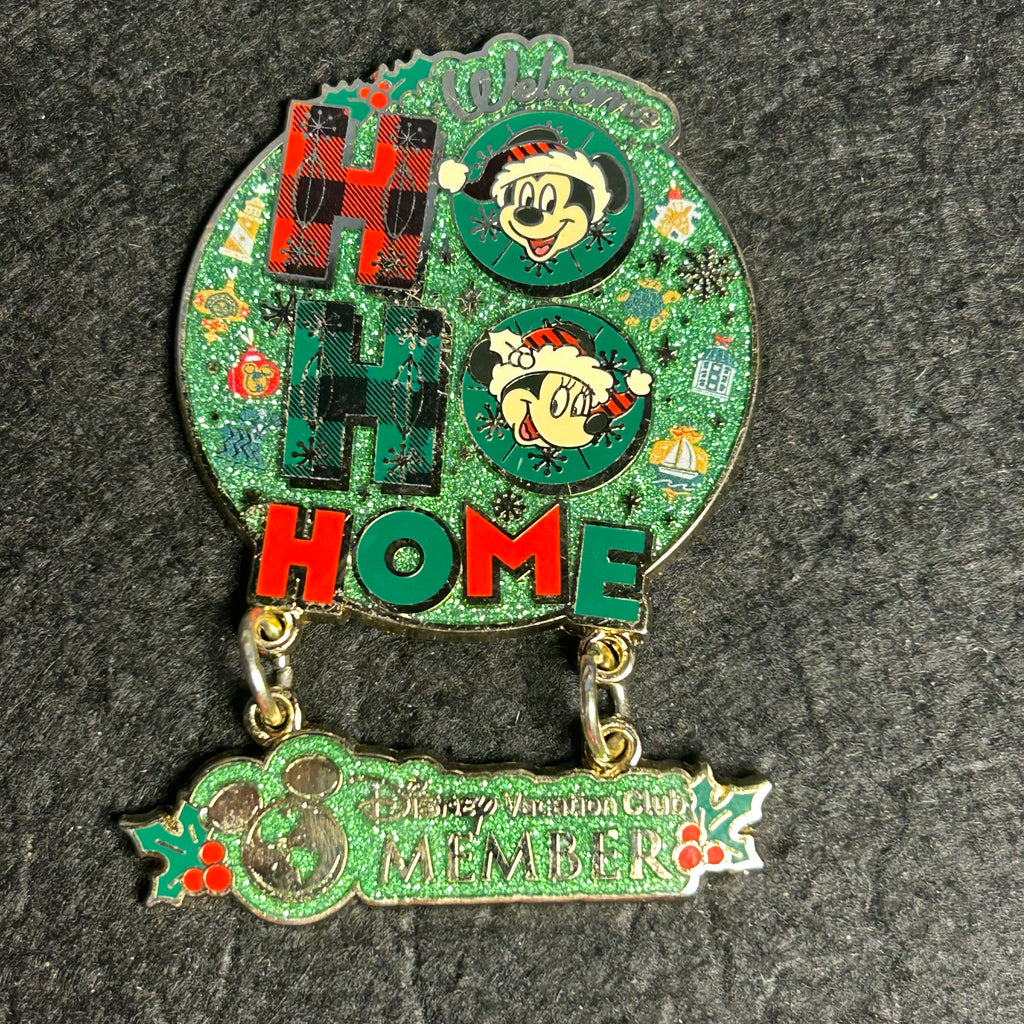 2025 LR - Ho Ho Home Wreath - Disney Vacation Club Member - Disney Pin