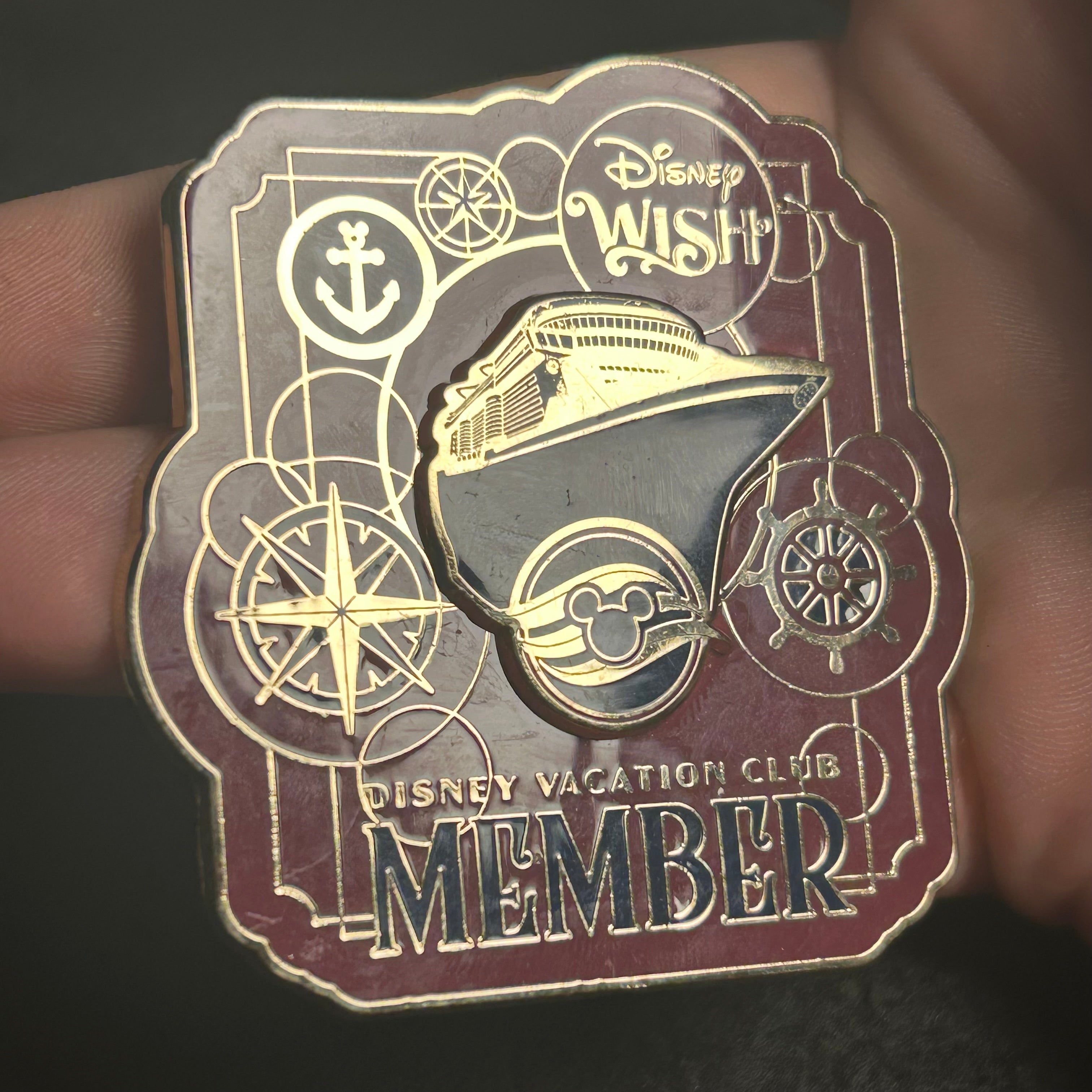 2022 LE 1400 - Disney Wish -  Disney Vacation Club Member - Disney Pin