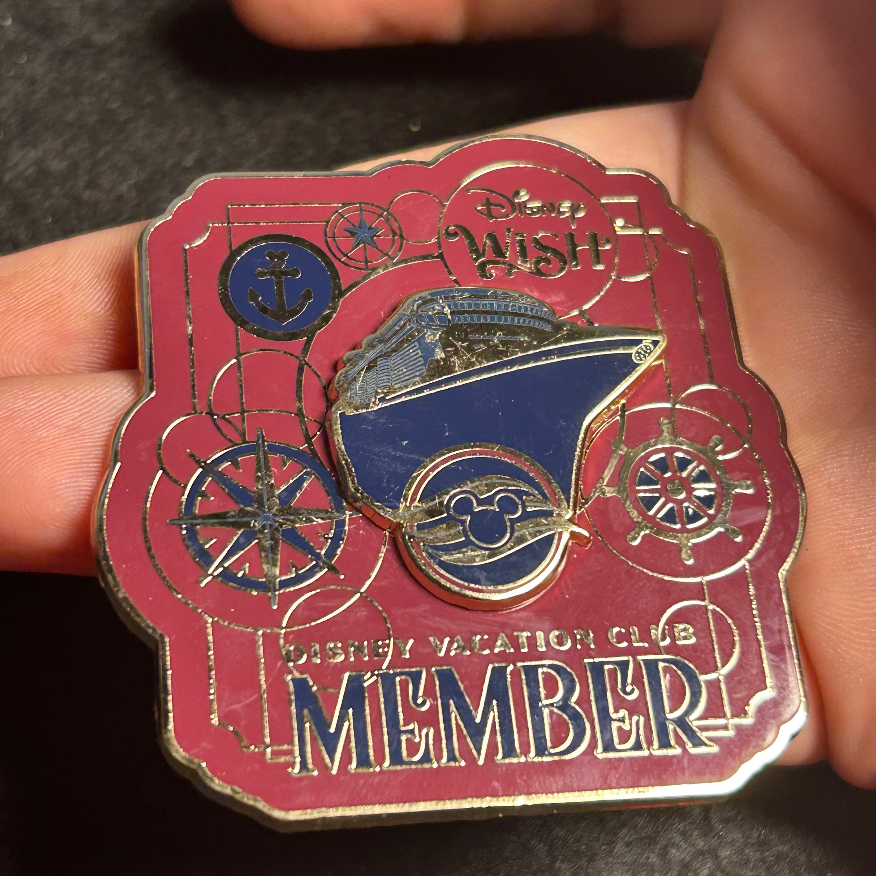 2022 LE 1400 - Disney Wish -  Disney Vacation Club Member - Disney Pin