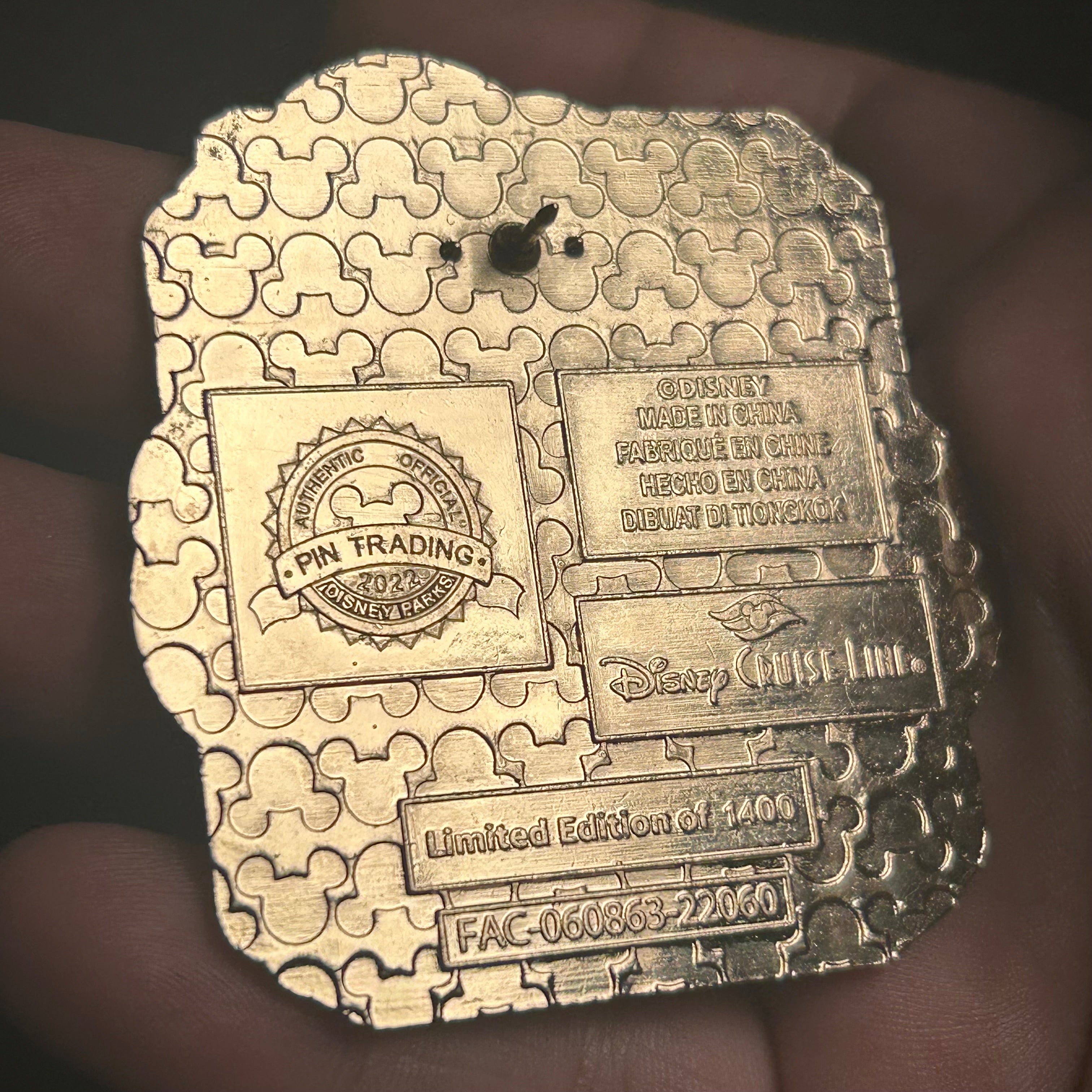 2022 LE 1400 - Disney Wish -  Disney Vacation Club Member - Disney Pin